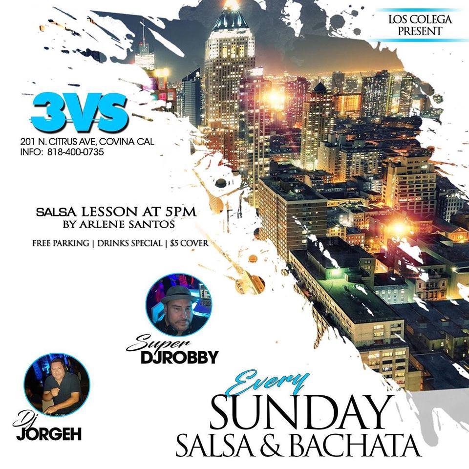 Salsa sundays at 3 vinos