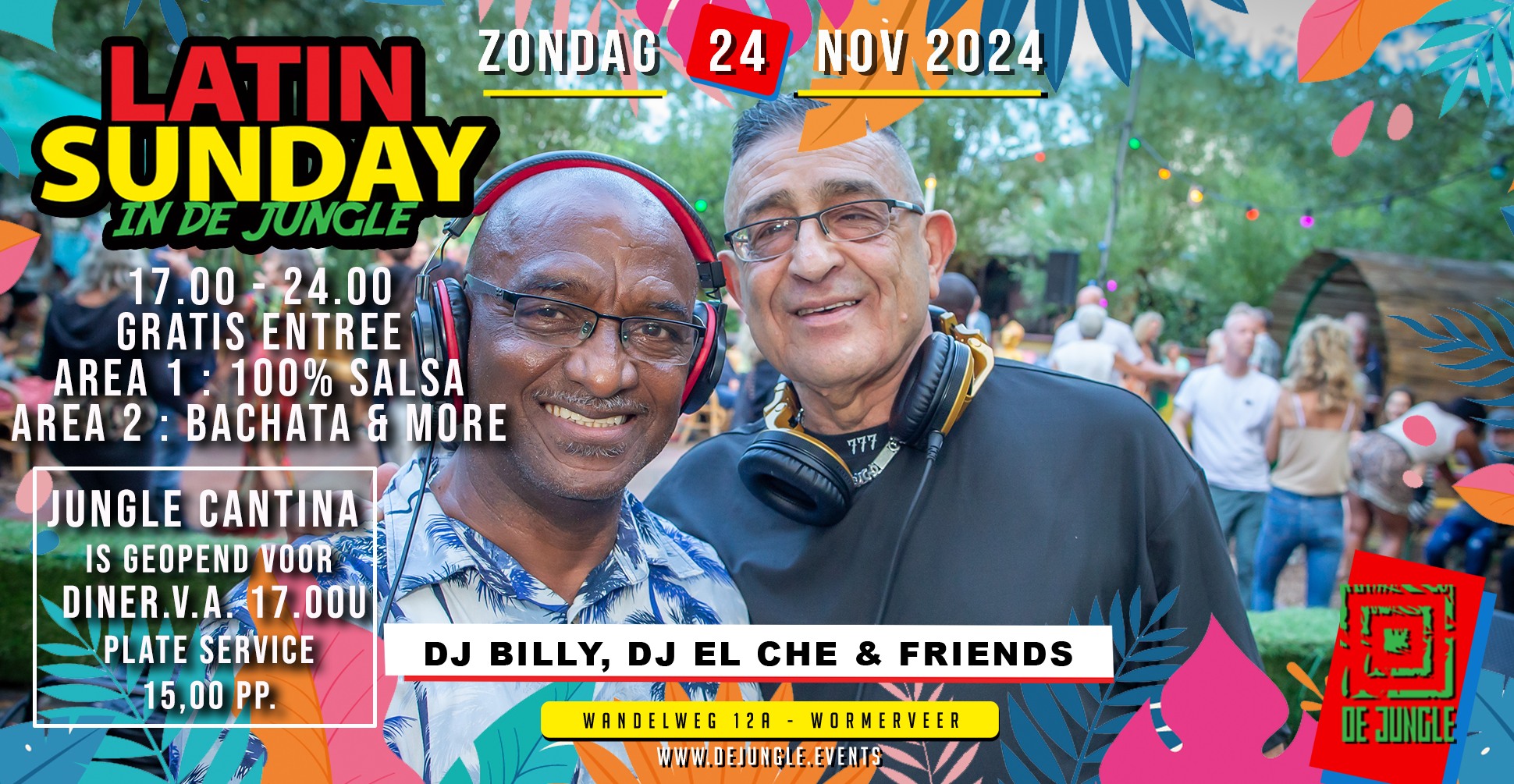 Latin Sunday in de Jungle Gratis Entree