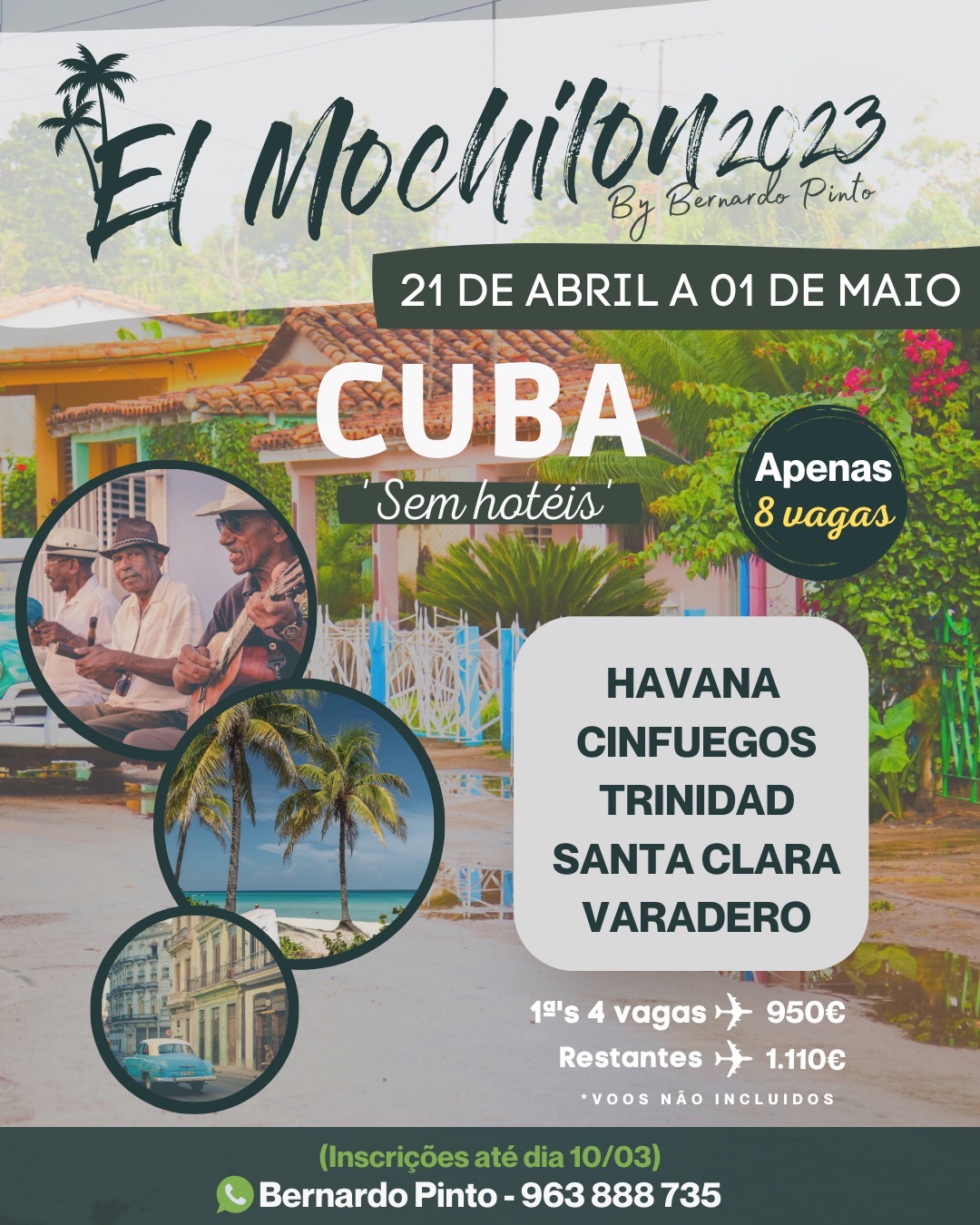 El Mochillon 2023 - CUBA "Sem Hoteis"