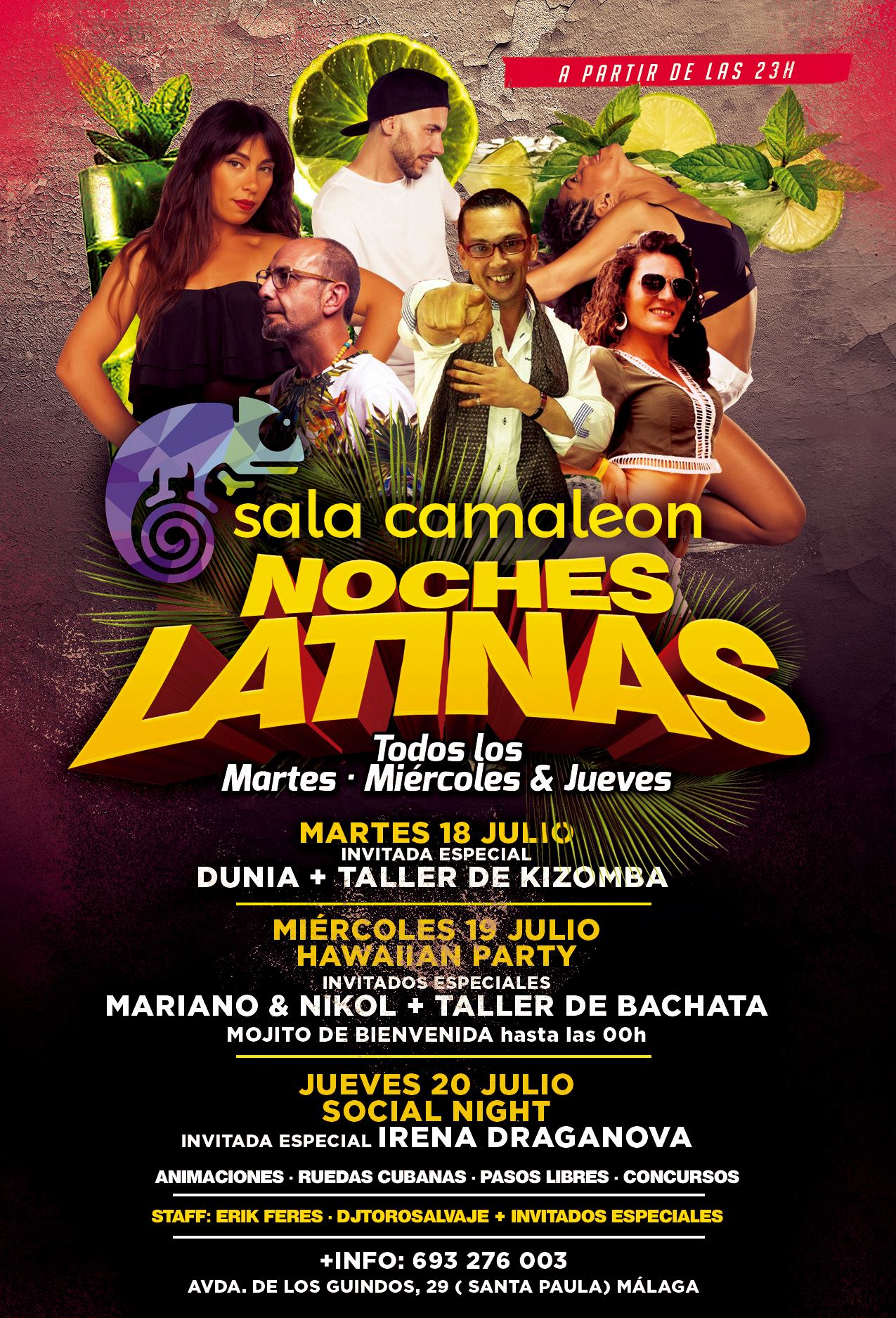 Sala Camaleón Noches latinas