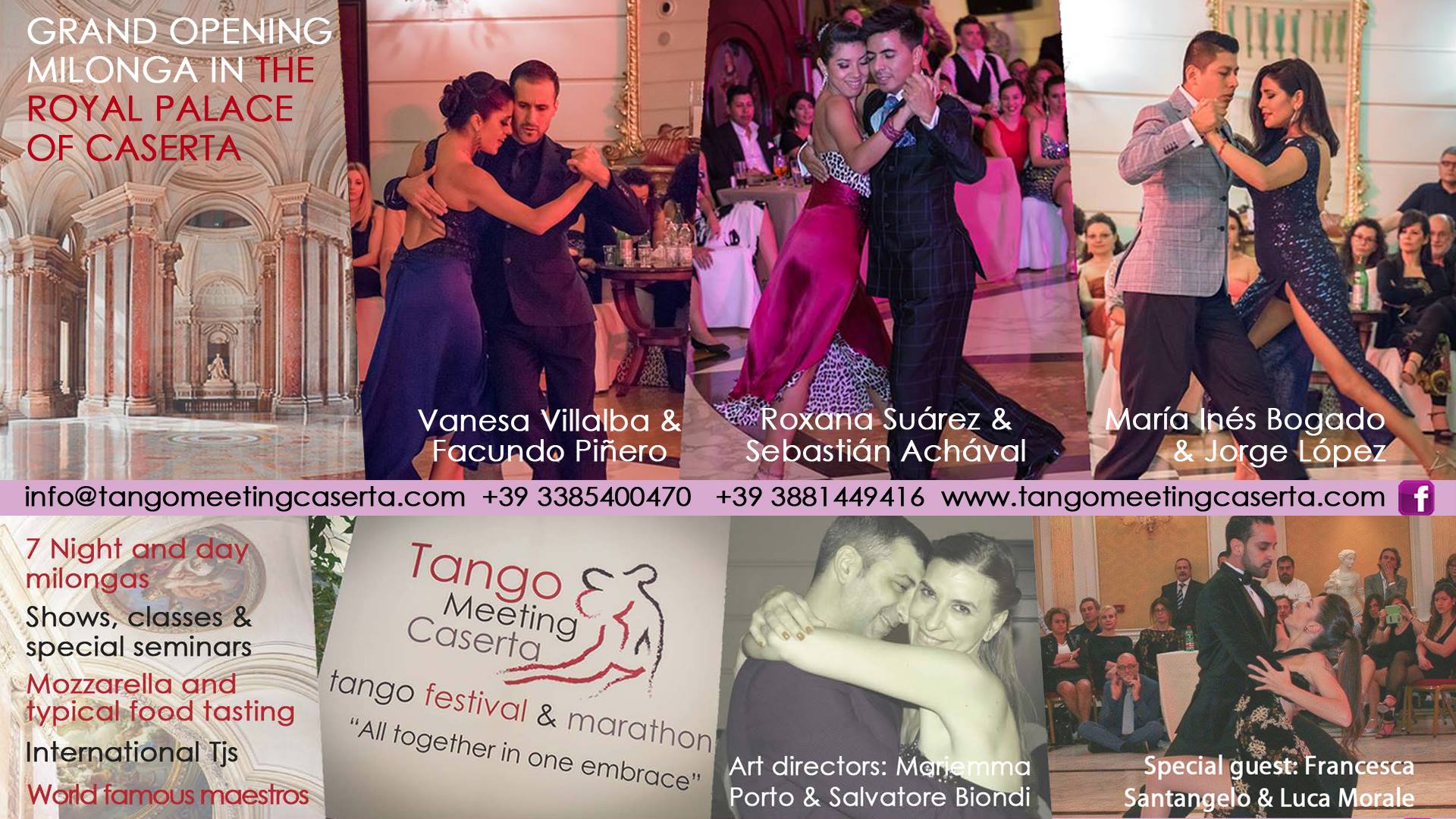 Tango Meeting Caserta 2017 Grand galà milonga Reggia di Caserta