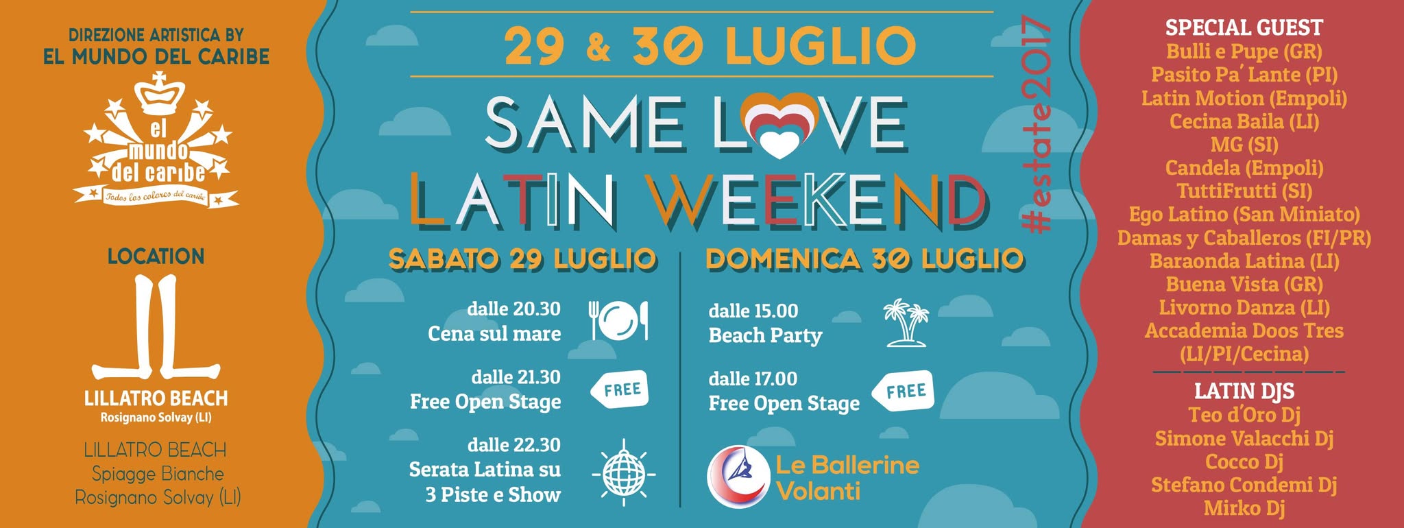 Same Love Latin WeekEnd@LillatroBeach - 29 30 Luglio