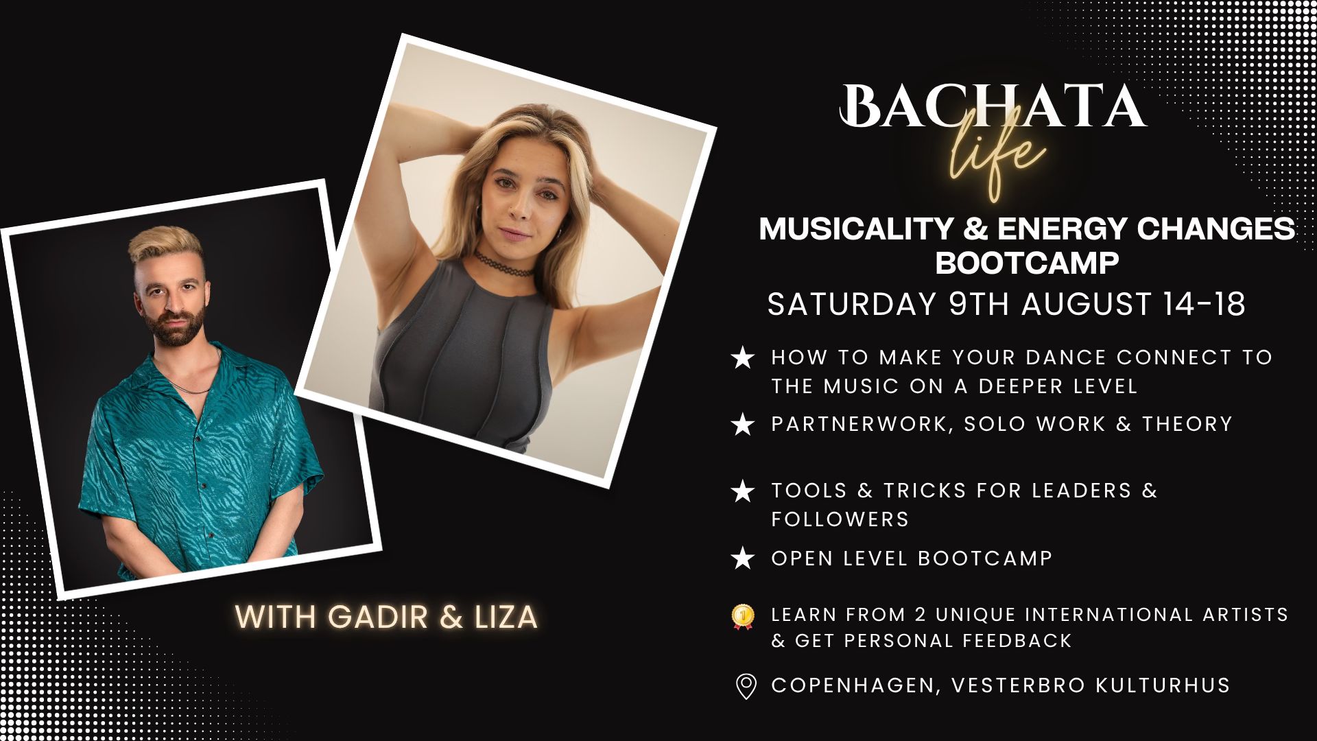 Bachata Bootcamp with Liza & Gadir - Musicality & Energy Changes