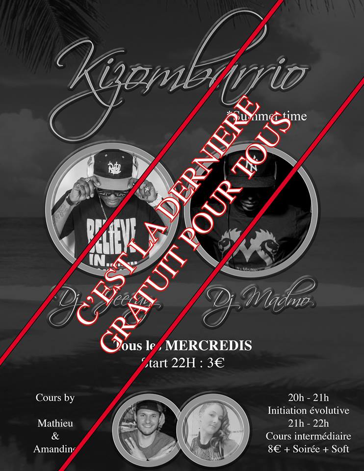 Merc.26 Aout Kizombarrio JEECAY MADMO DIKAY COURS AMANDINE&MATHIEU