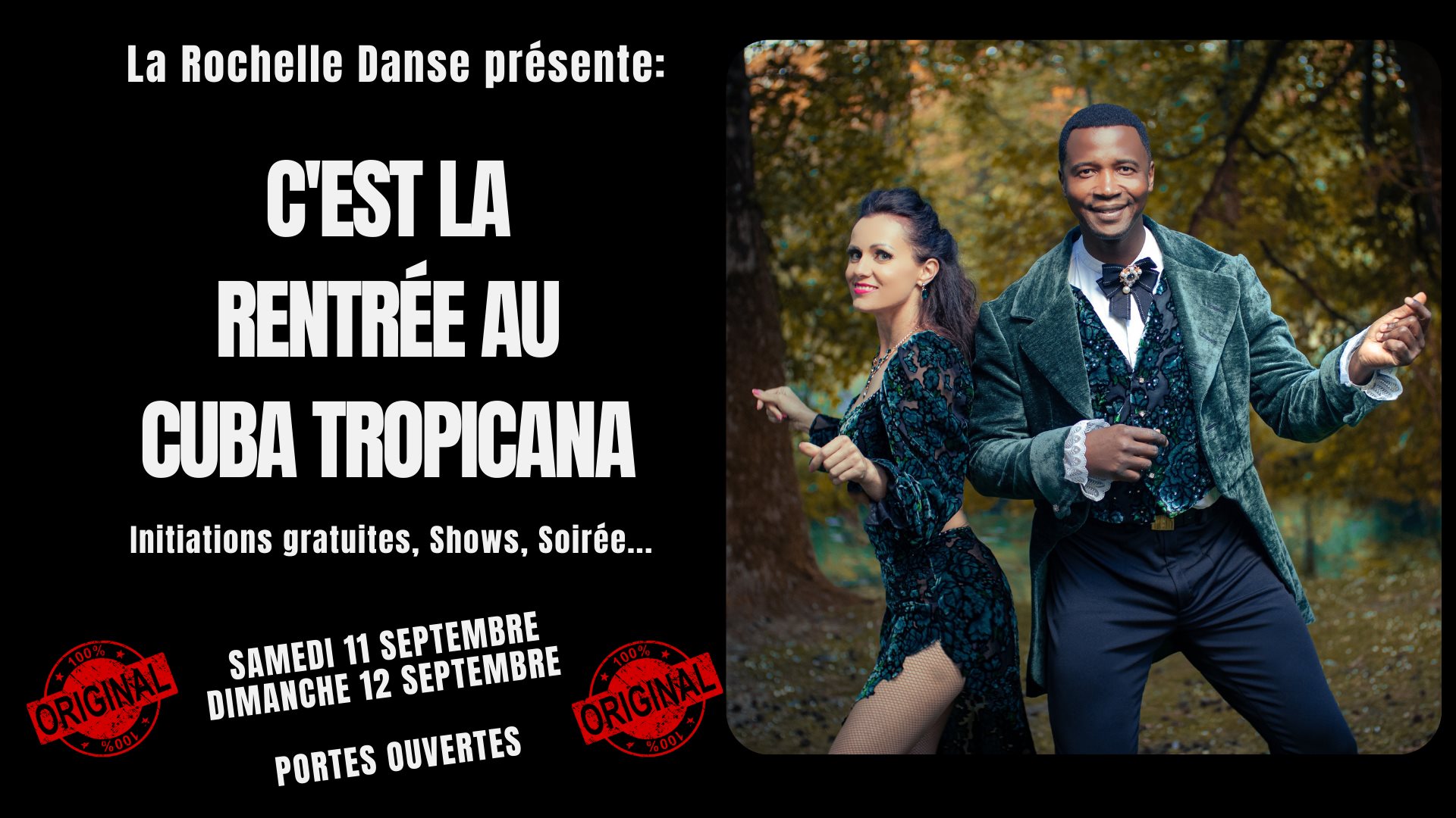La Rochelle Danse - La rentrée des classes au Cuba Tropicana avec Achile Dinga & Zlatka