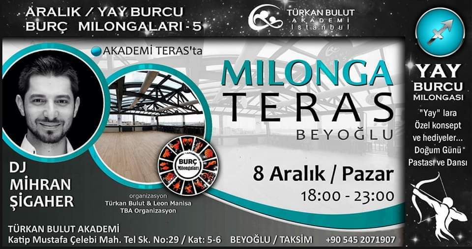 Milonga Teras Dj Mihran Şigaher