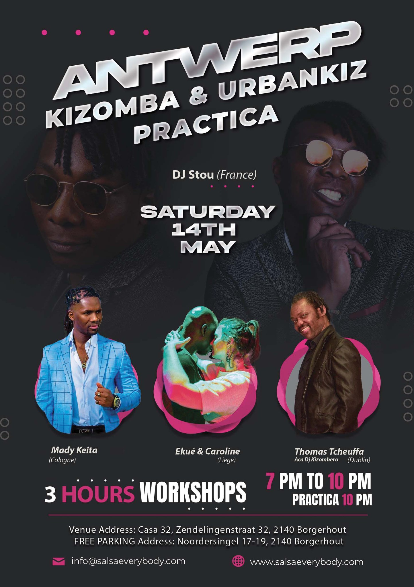 ANTWERPEN KIZOMBA URBANKIZ PRACTICA (MONTHLY)