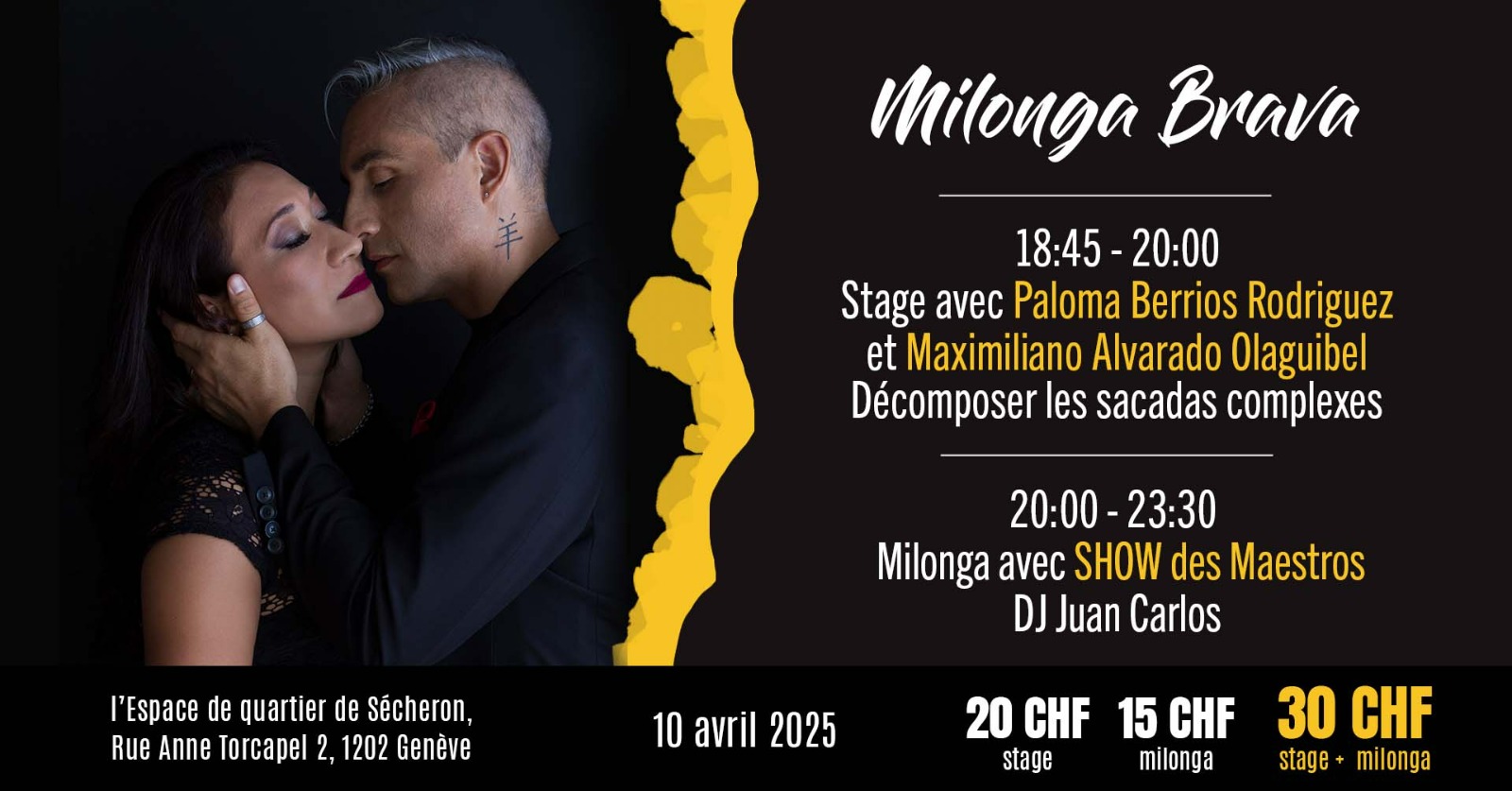 Milonga Brava - Stage et Show - Paloma Berrios Rodriguez and Maximiliano Alvarado Olaguibel