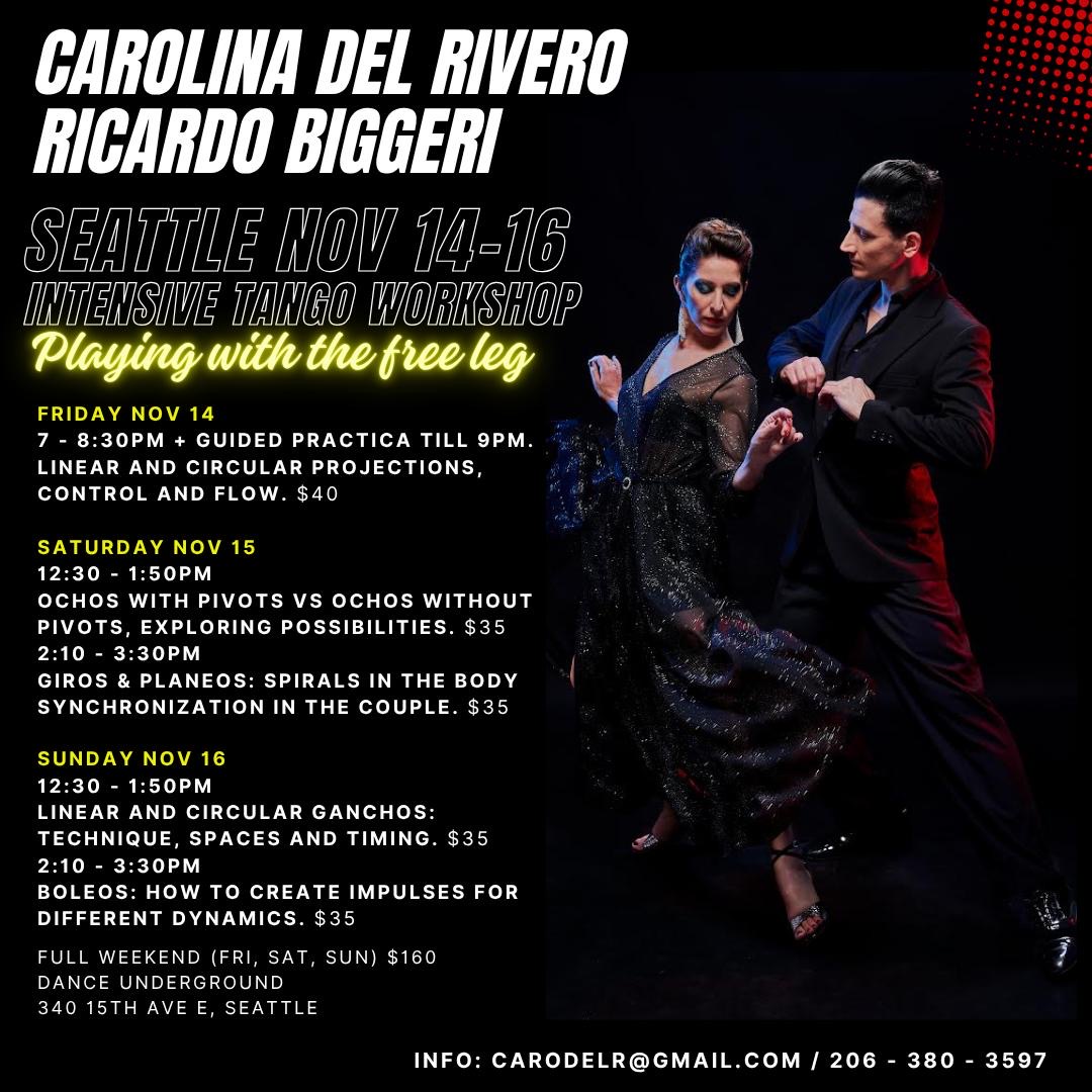 Tango Intensive weekend with Carolina del Rivero and Ricardo Biggeri November 2025