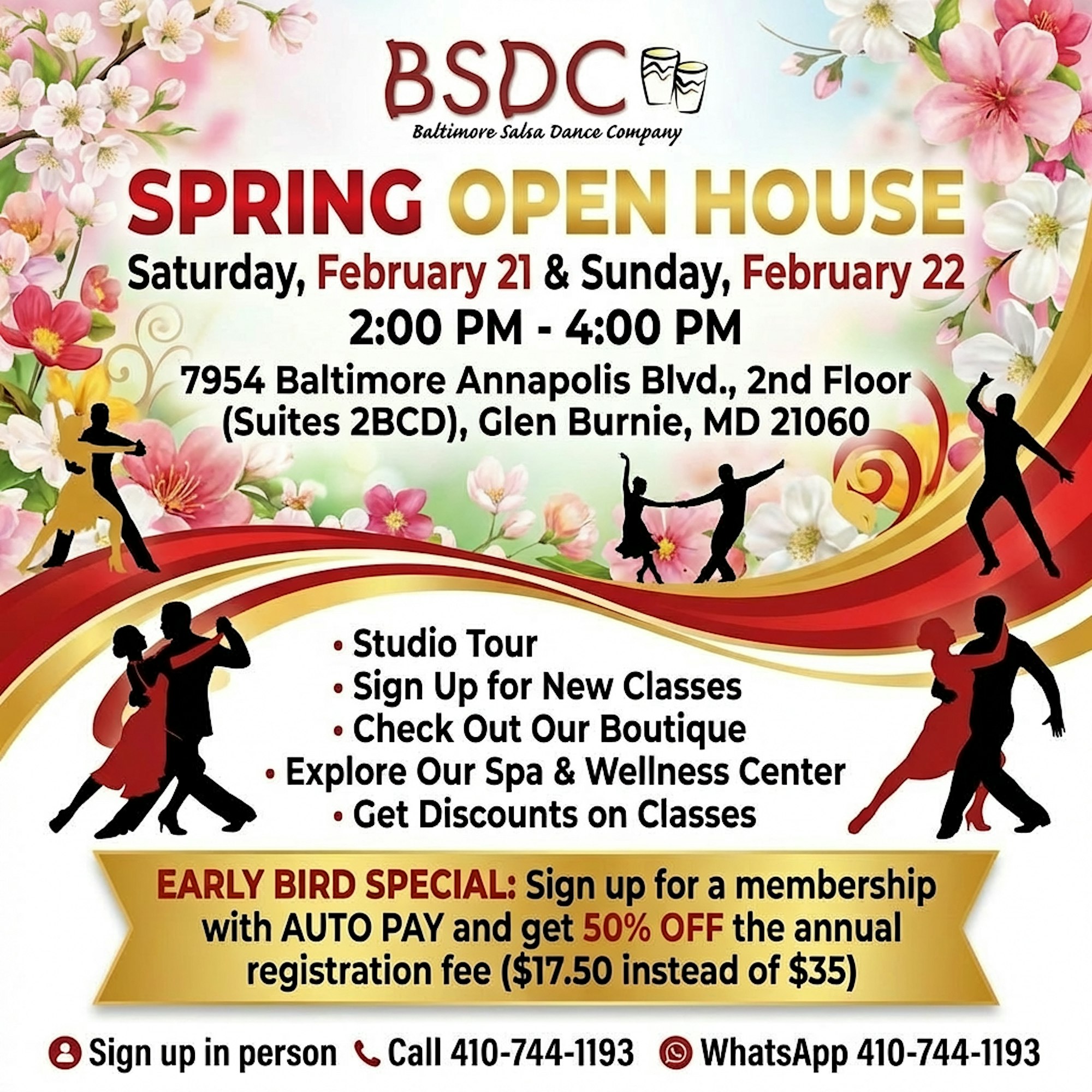 BSDC Dance Institute’s Open Registration Week & Spring Open House!
