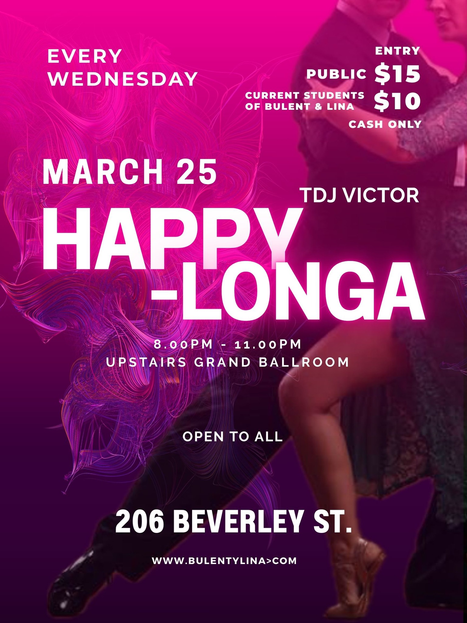 HAPPYLONGA is back! March 25, Grand Opening, TDJ Victor (Upstairs)