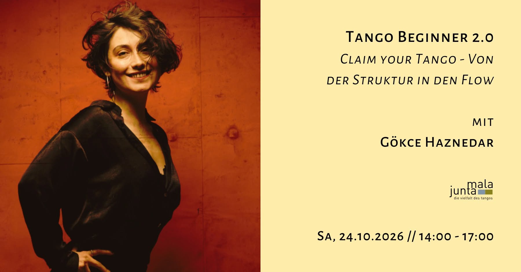 Tango Beginner 2.0 - Claim your Tango - Von der Struktur in den Flow - mit Gökce