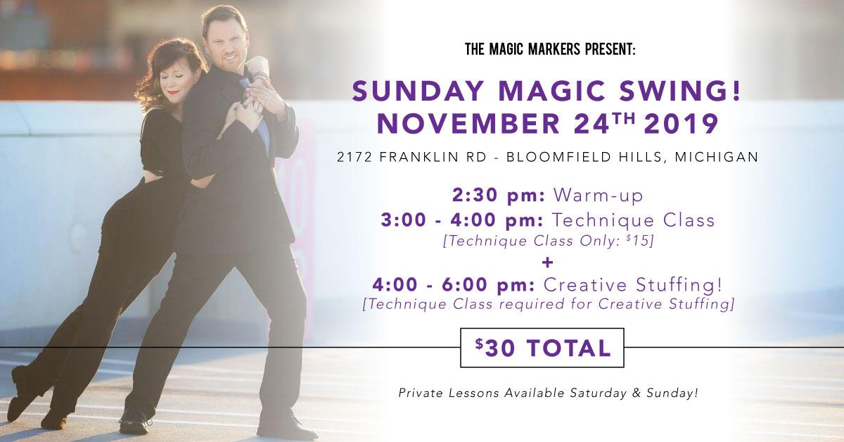 Sunday Magic Swing! Count me in! Pre-Turkey Fun!
