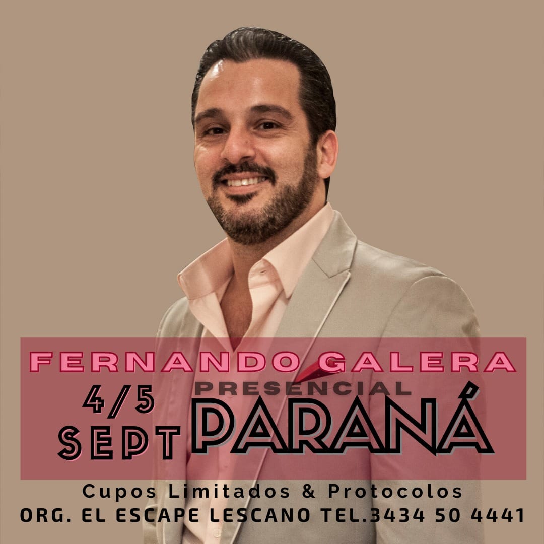 Fernando Galera en PARANÁ, coordina El Escape Tango