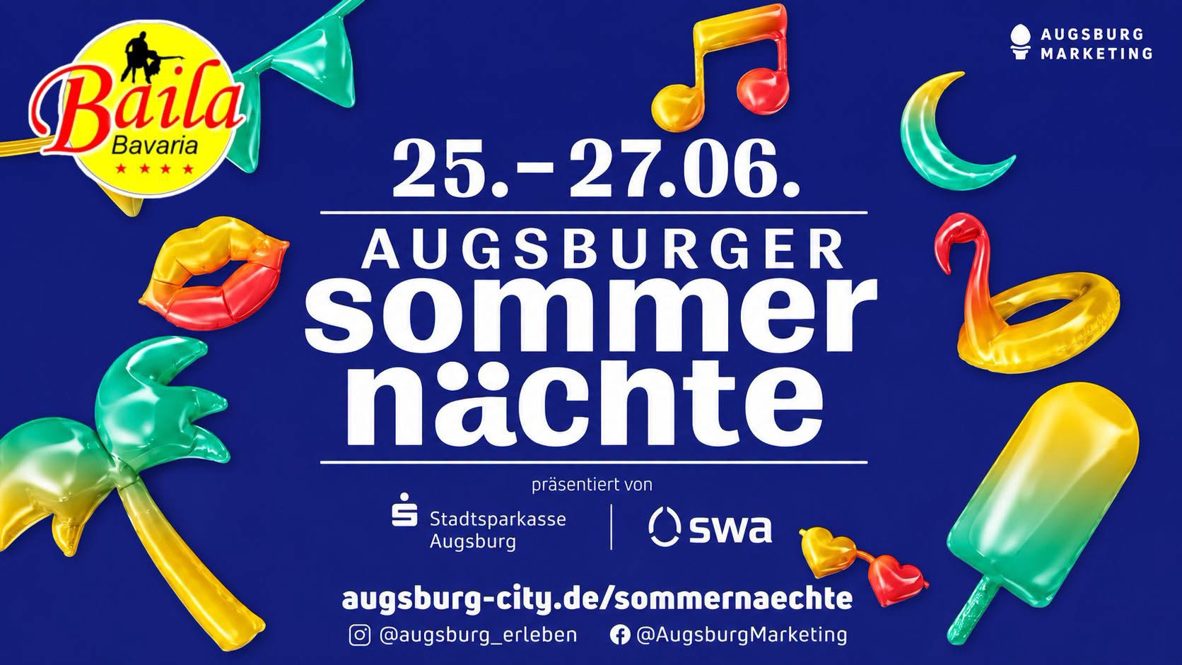 🔥 Baila Bavaria Sommernächte-Route Freitag, 26. Juni in Augsburg