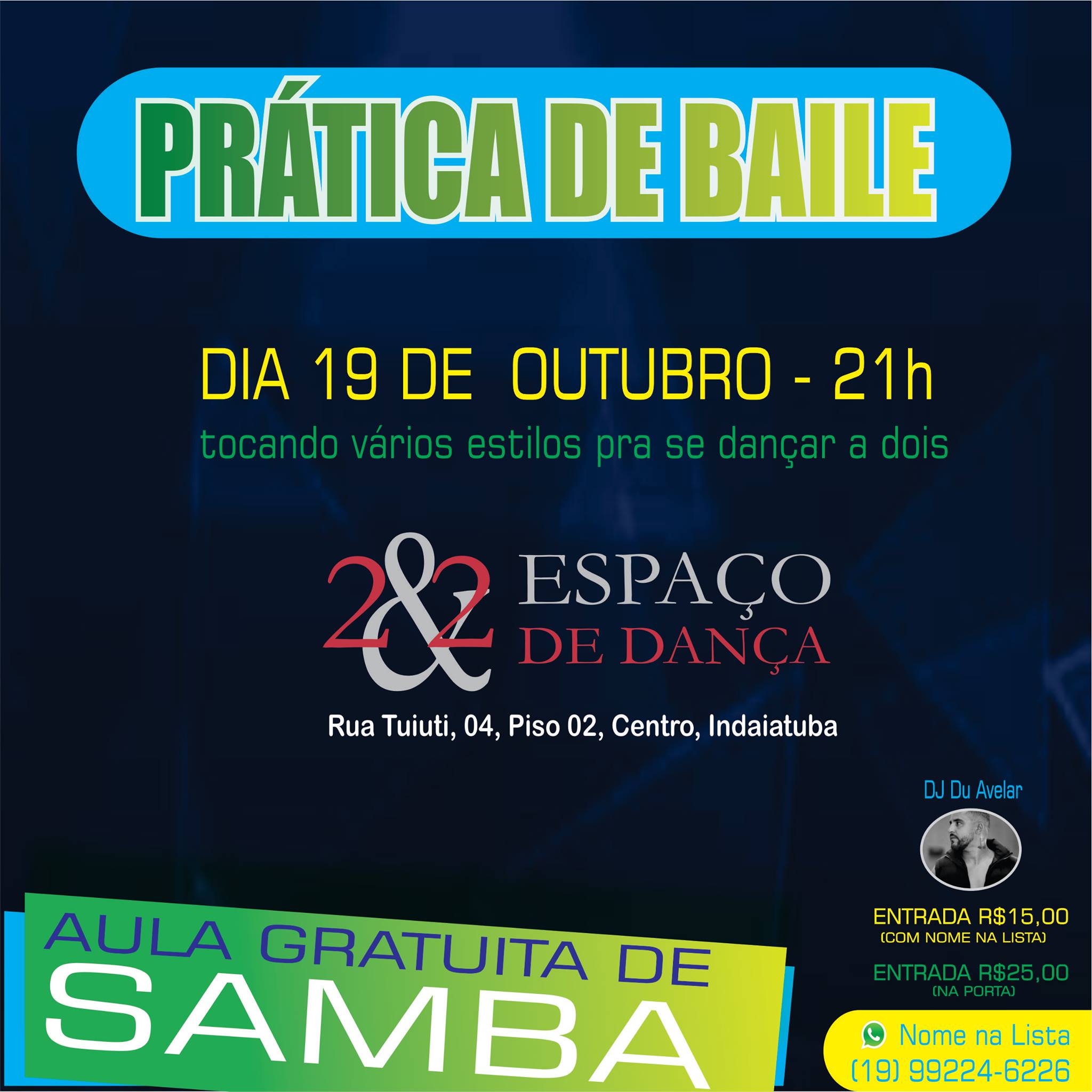 Baile Com Aula Gratuita De Samba