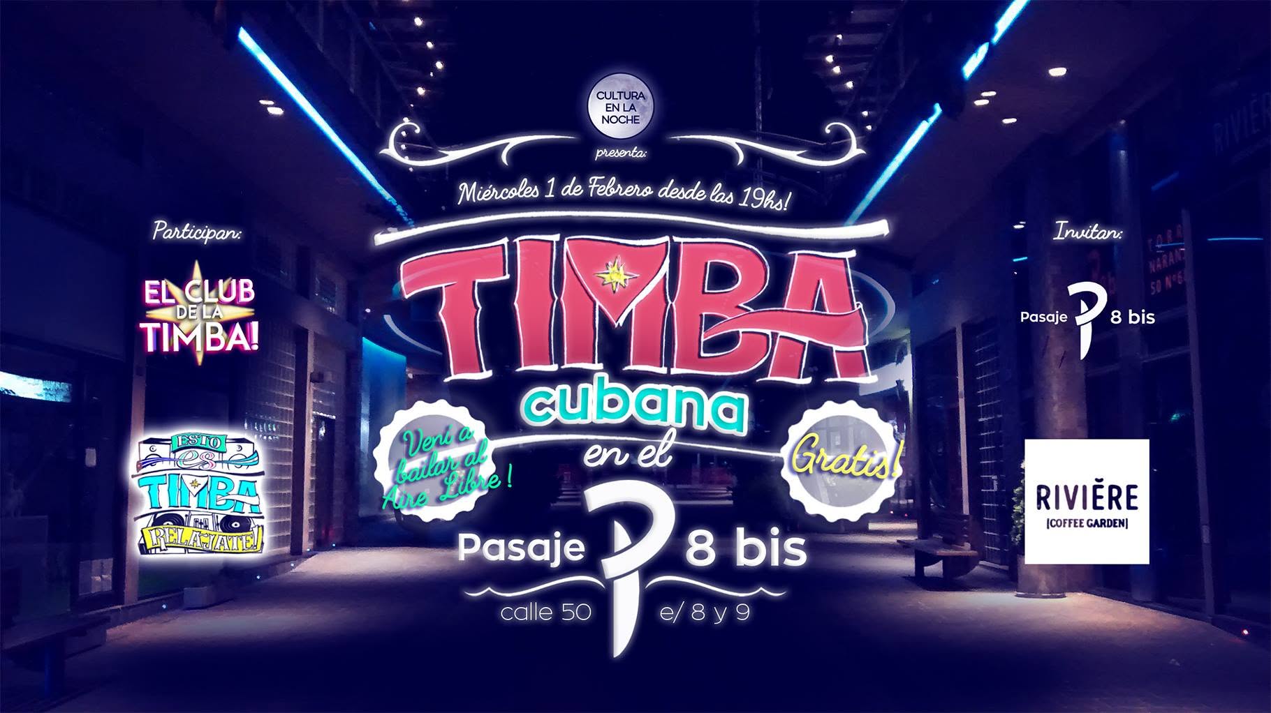 Timba Cubana en el Pasaje 8 bis ! Miércoles 1 2 19 hs
