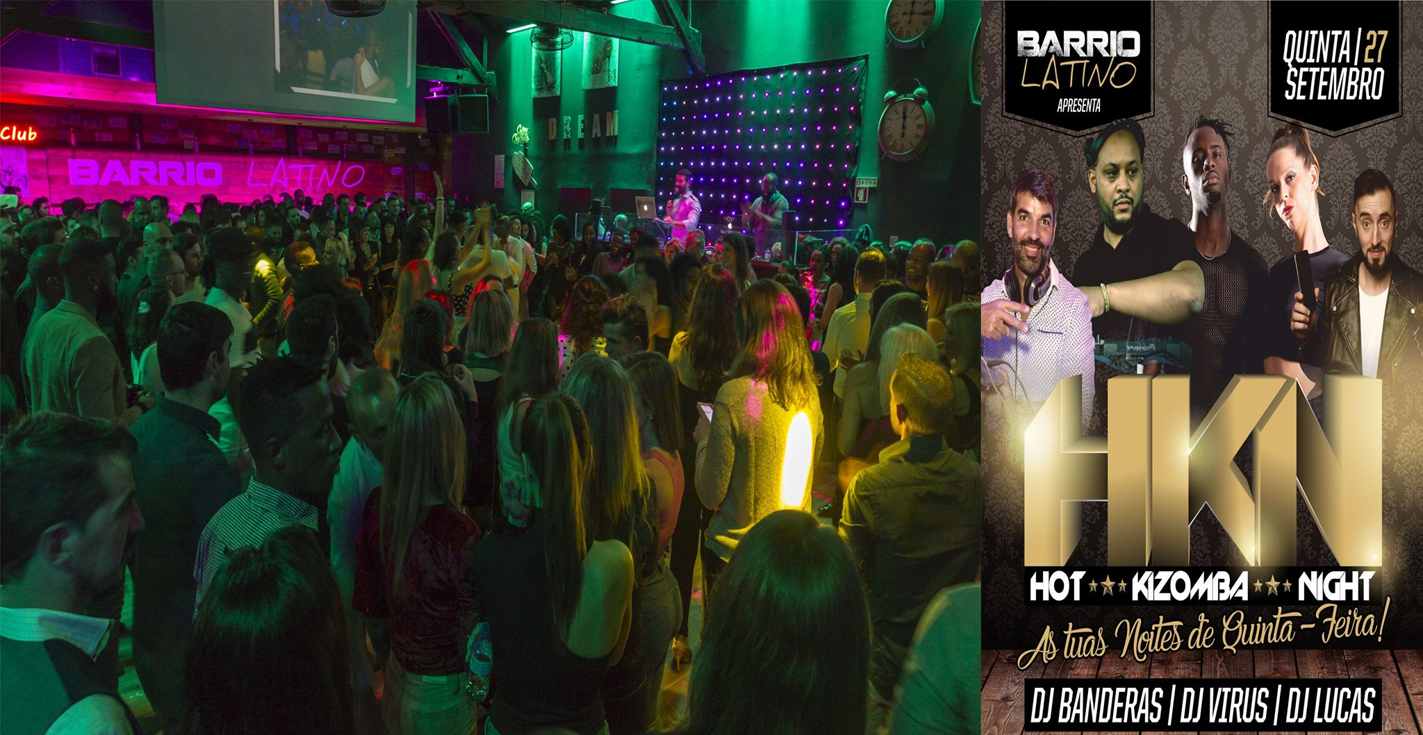 HOT Kizomba NIGHT - Quinta 27 Setembro no Barrio Latino