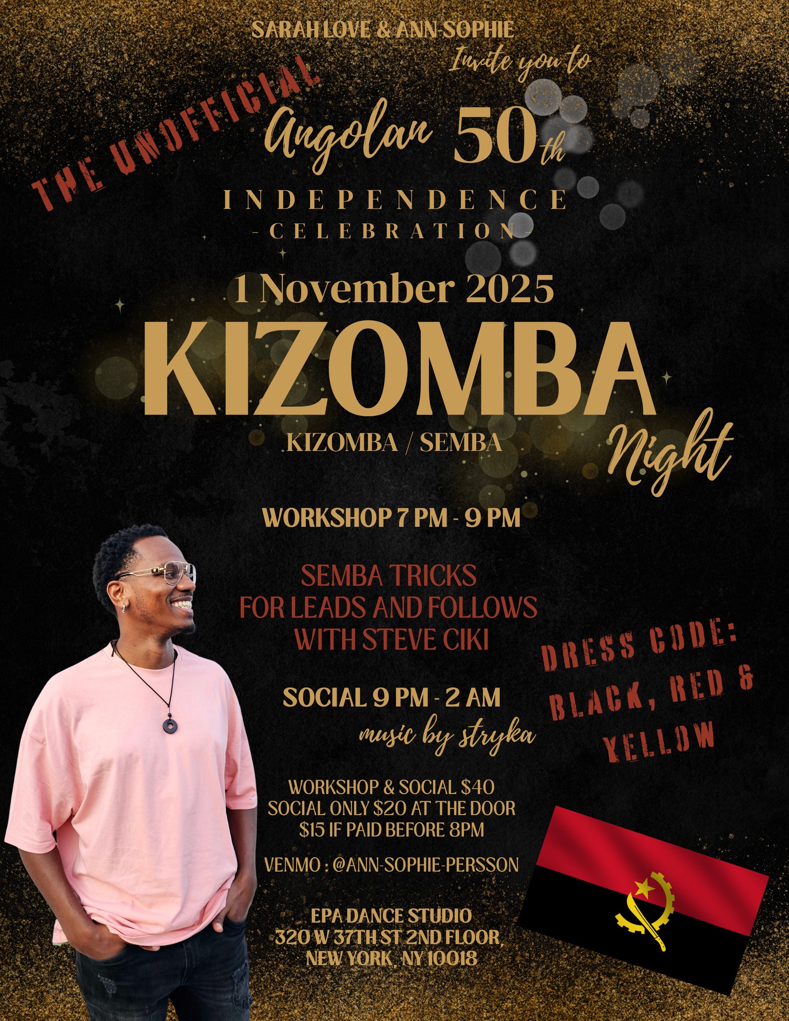 Kizomba Semba Night & Semba Workshop with Steve Ciki