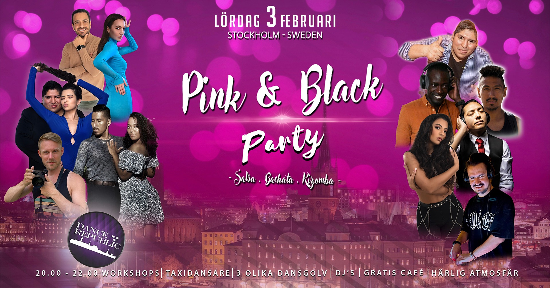 Dance Republic Pink & Black Party! Lördag 3 Februari