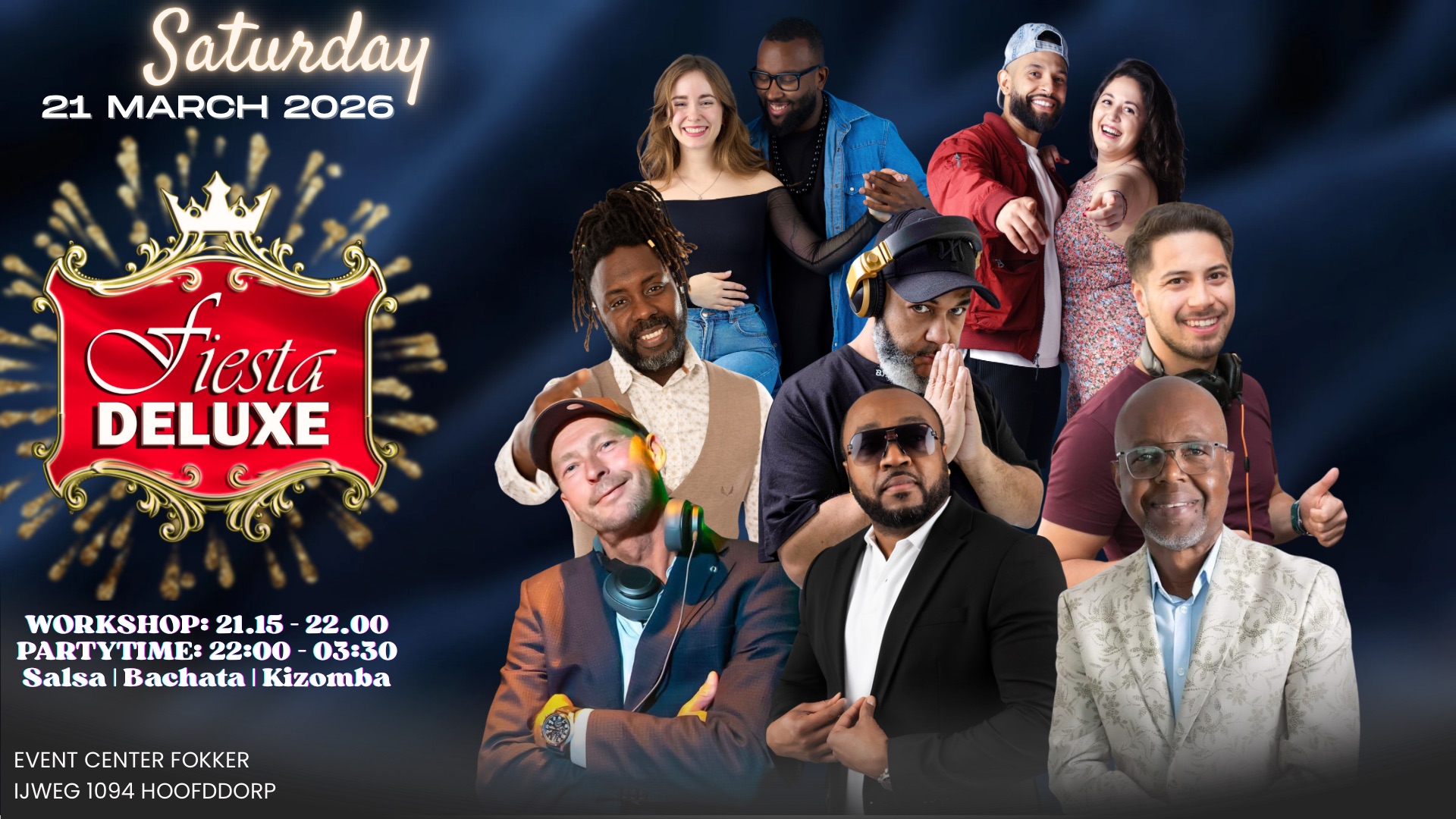 Fiesta DeLuxe 3 areas Salsa • Bachata • Kizomba
