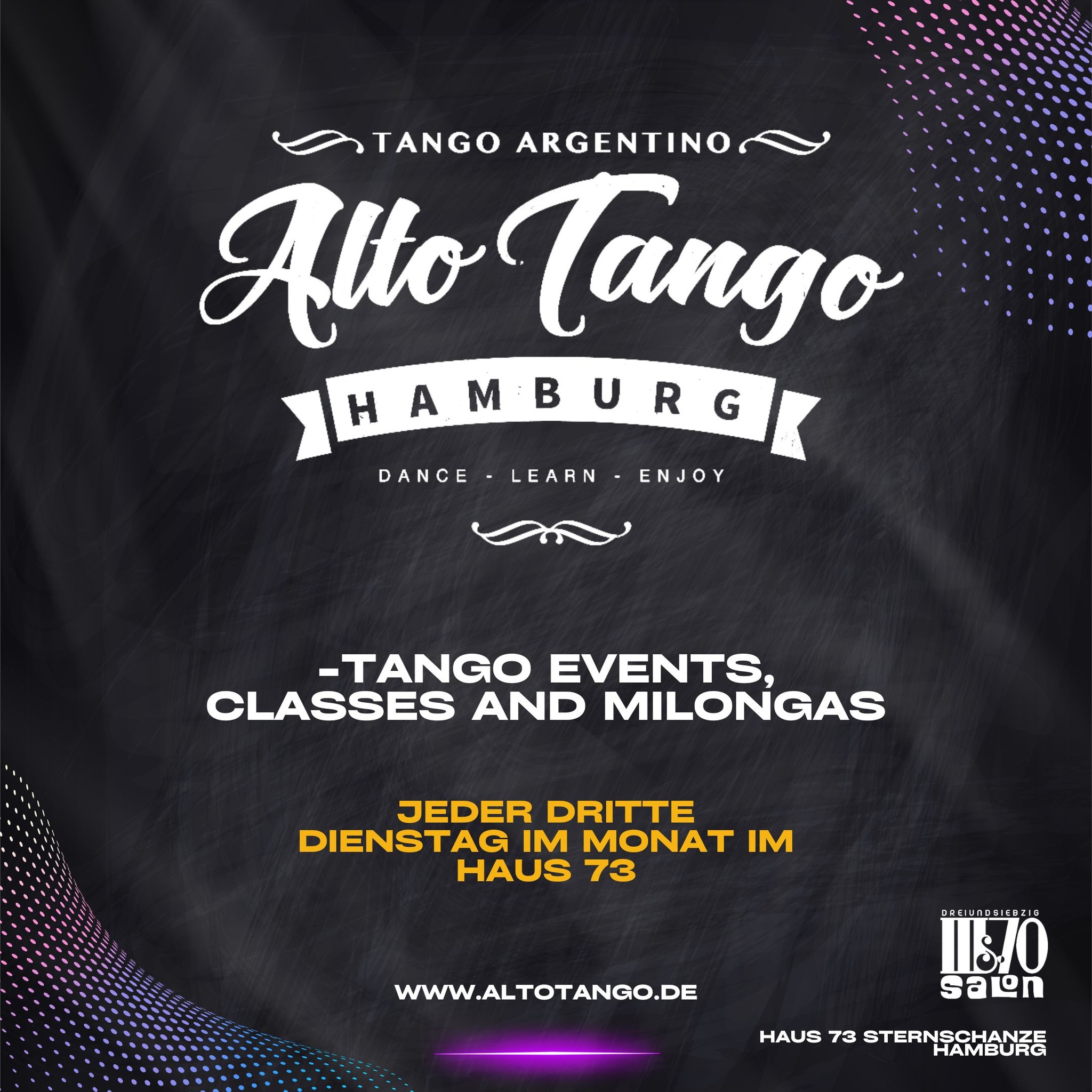 Alto Tango Milonga - 18.11.2025 - Tango WS with Karin & Maude- DJ Alina