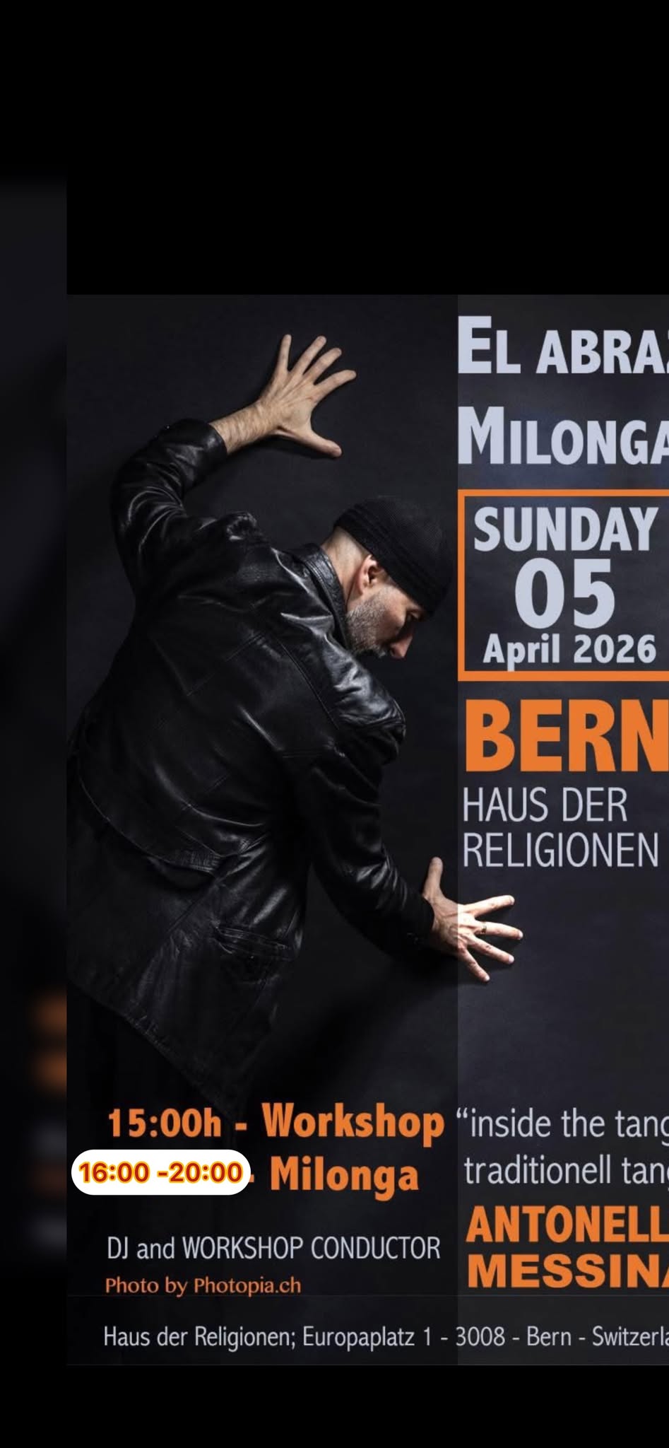 Milonga -Workshop with Antonello Messina