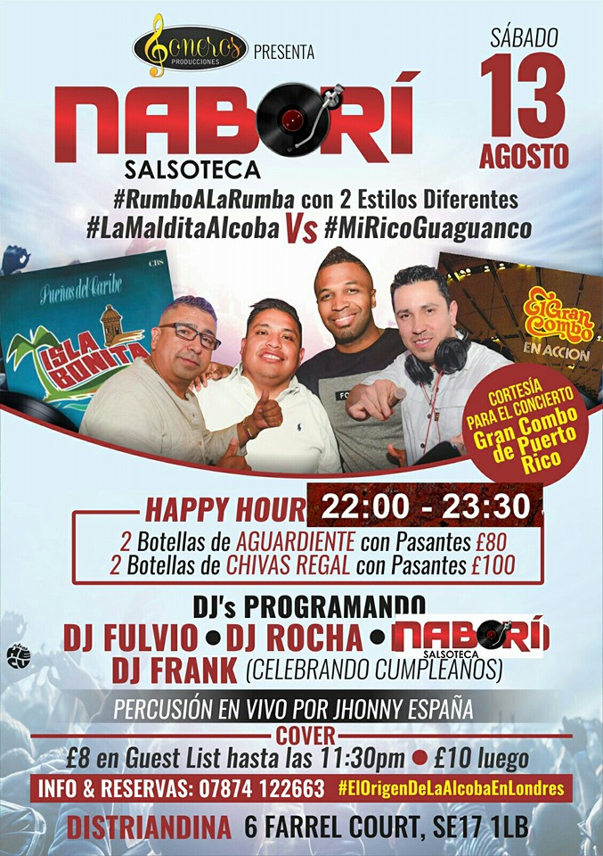 NABORI SALSOTECA #RUMBOALARUMBA - #LaMalditaAlcoba Vs #MiRicoGuaguanco
