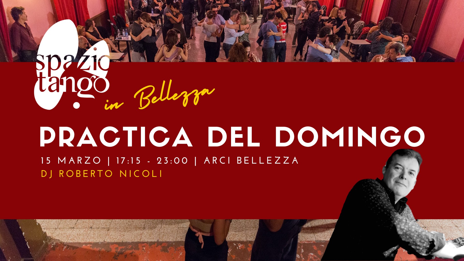 Practica del Domingo! Il Tango all'Arci Bellezza Dj Roberto Nicoli