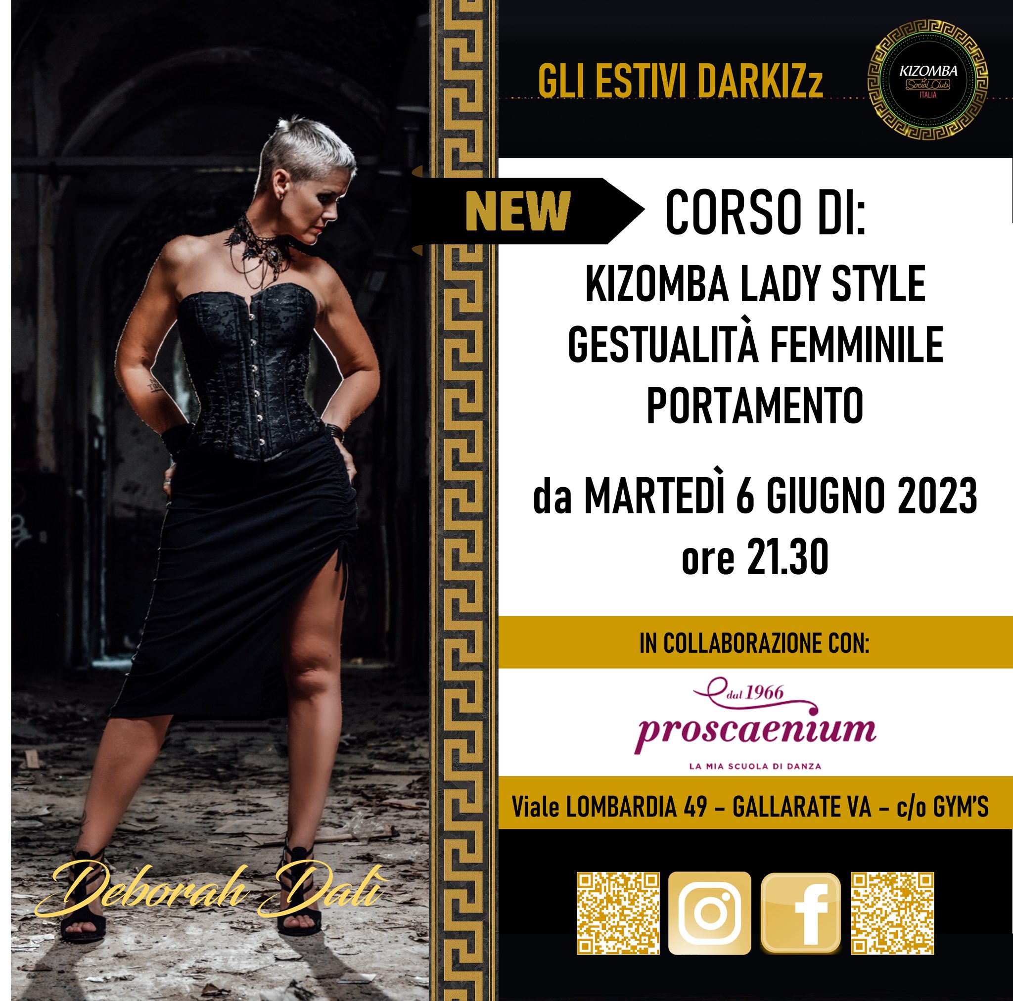 Corso di KIZOMBA LADY Style - Gestualità femminile - Portamento -