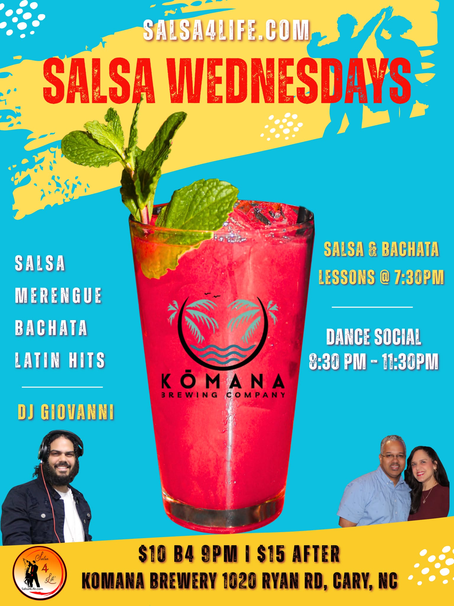SALSA WEDNESDAYS I KOMANA BREWERY I SALSA4LIFE LATIN DANCE SOCIAL