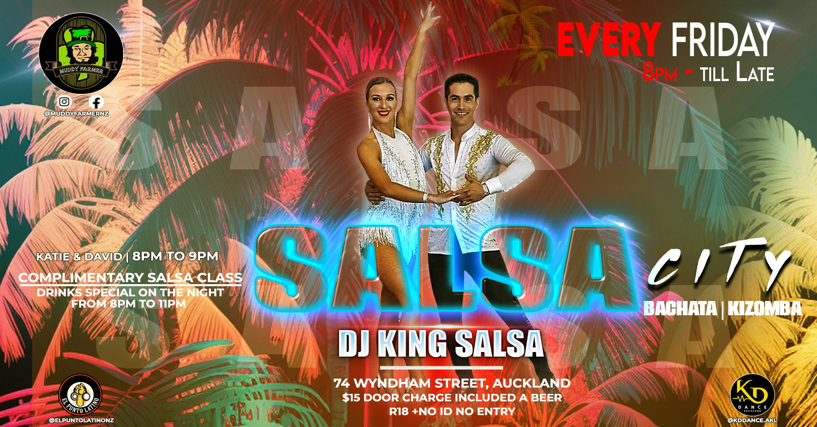 Salsa City EVERY FRIDAY @Muddy Farmer