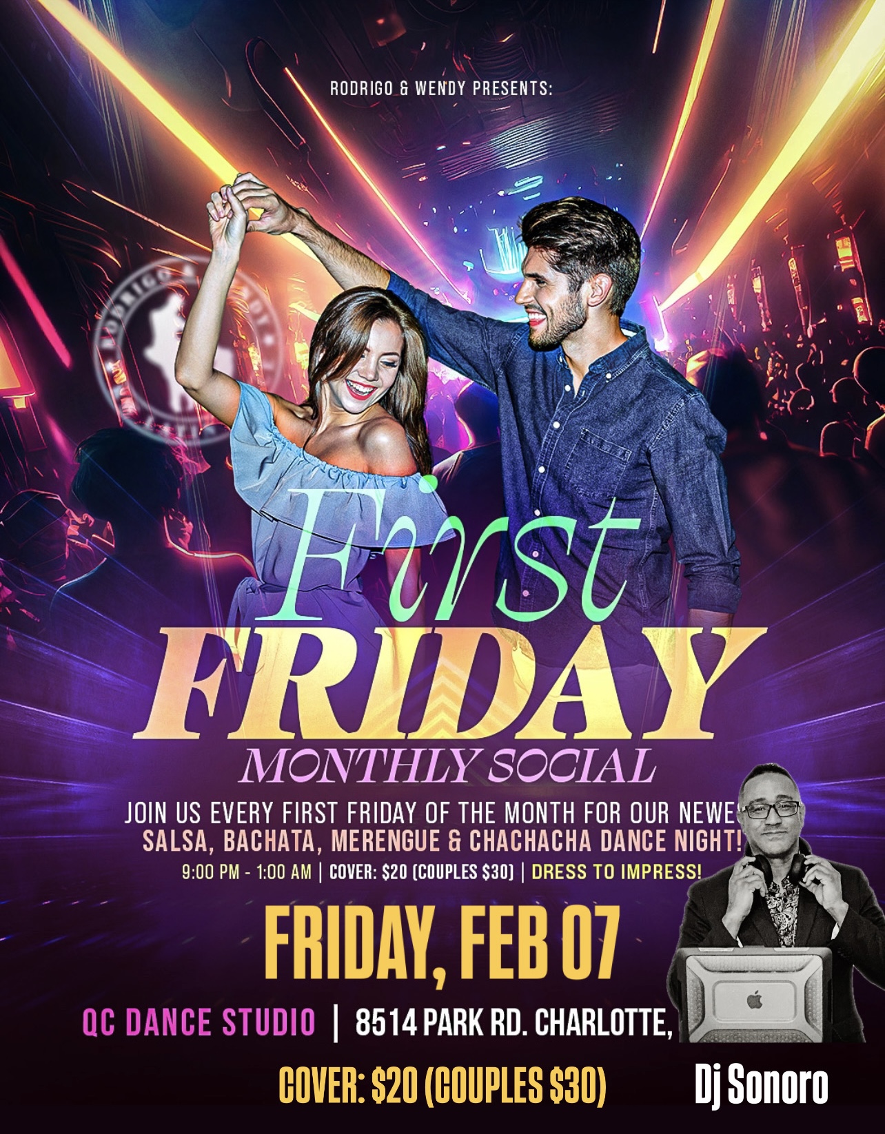 RW First Friday Social - Feb 07 with Dj Sonoro! @QC DANCE -VALENTINES ❤️