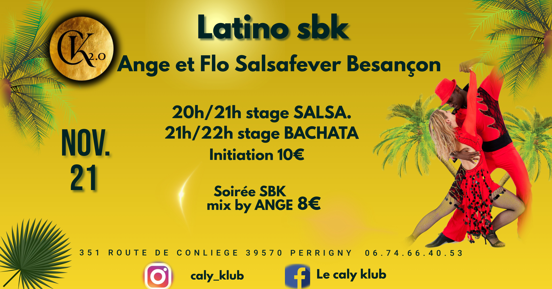 initiation salsa, bachata + soirée