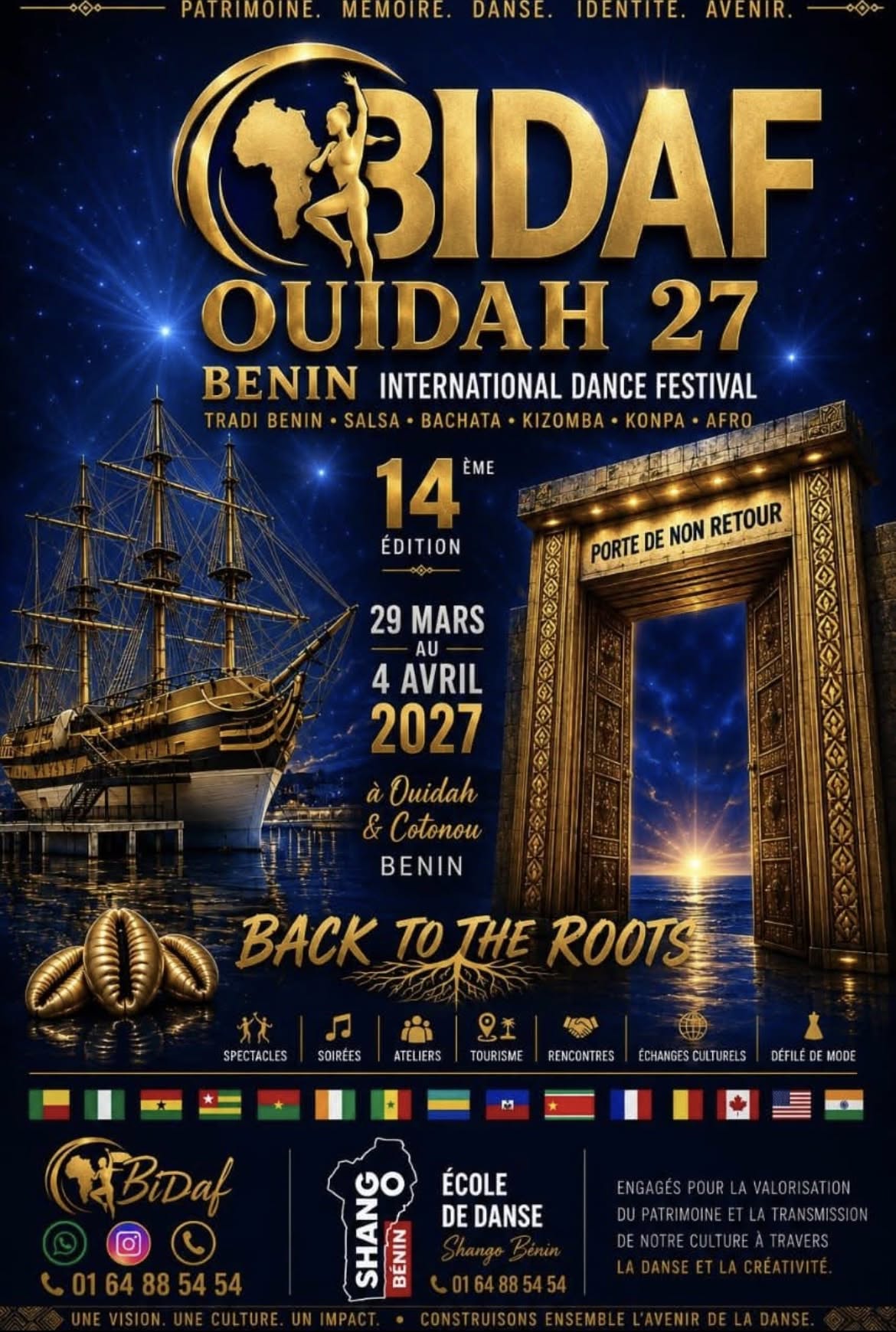 🌍 Voyage Annuel Feeling Dance Studio BIDAF 2027 🇧🇯 Danse • Culture • Partage • Solidarité