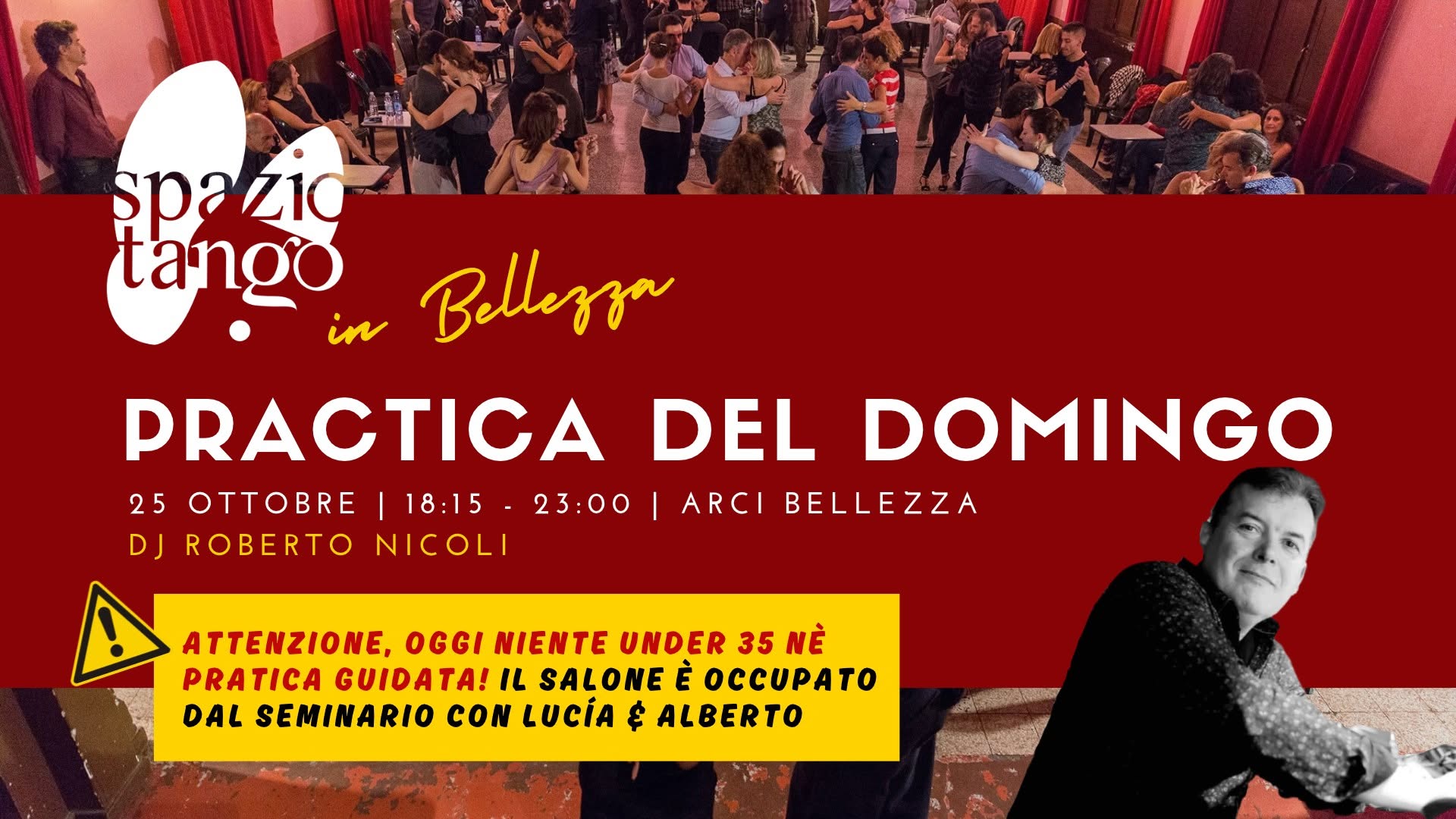 Practica del Domingo! Il Tango all'Arci Bellezza Dj Roberto Nicoli