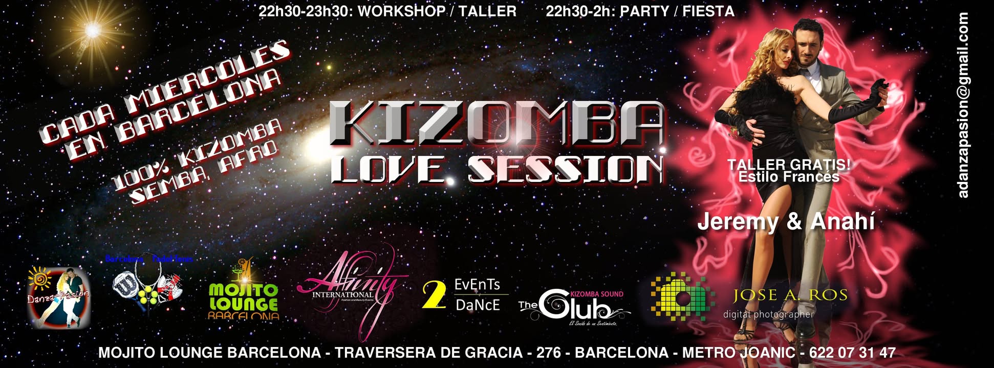 Kizomba Noche de Blanco Miercoles en Barcelona