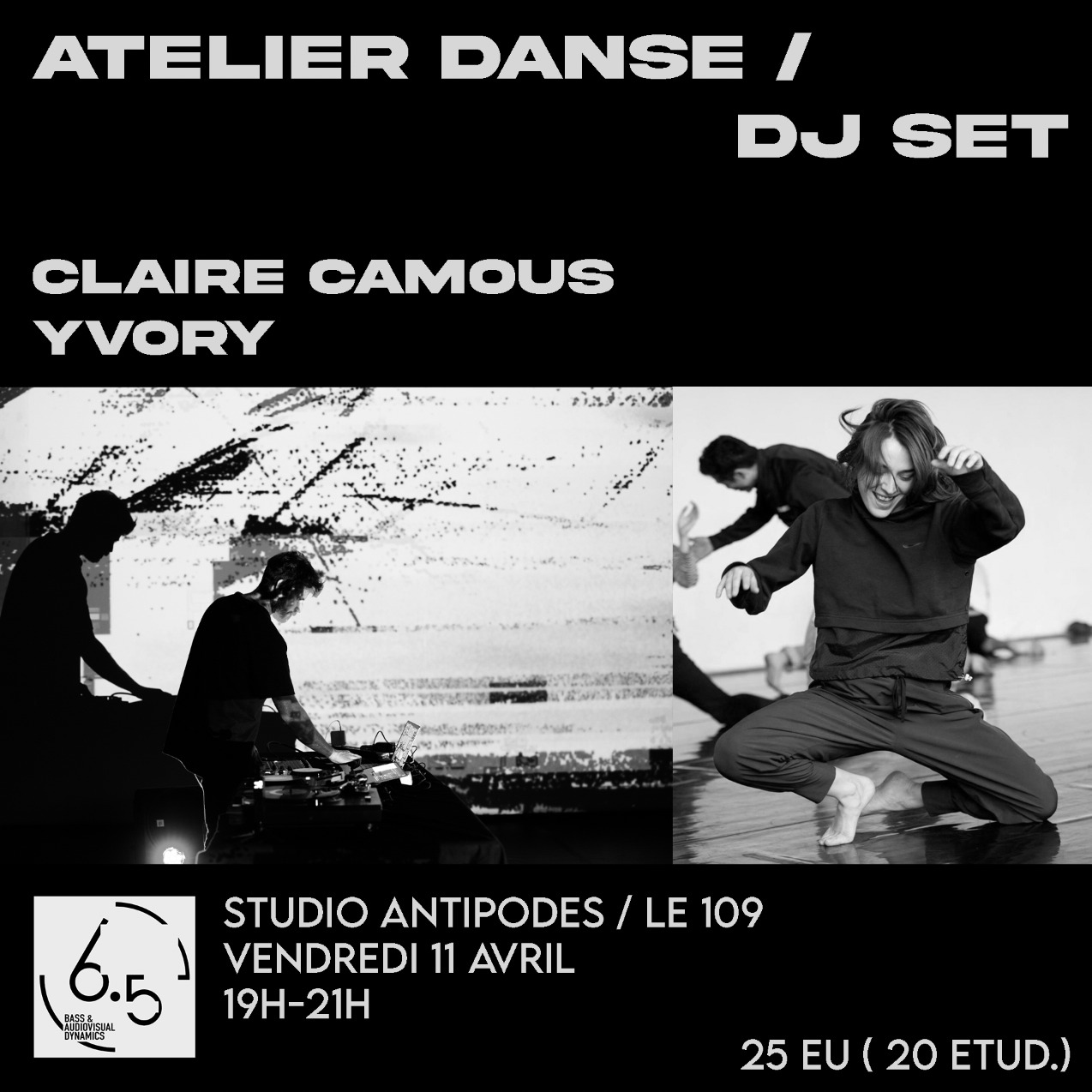 Atelier Danse + dj set live Claire Camous - Yvory studio Antipodes ven.11 le 109