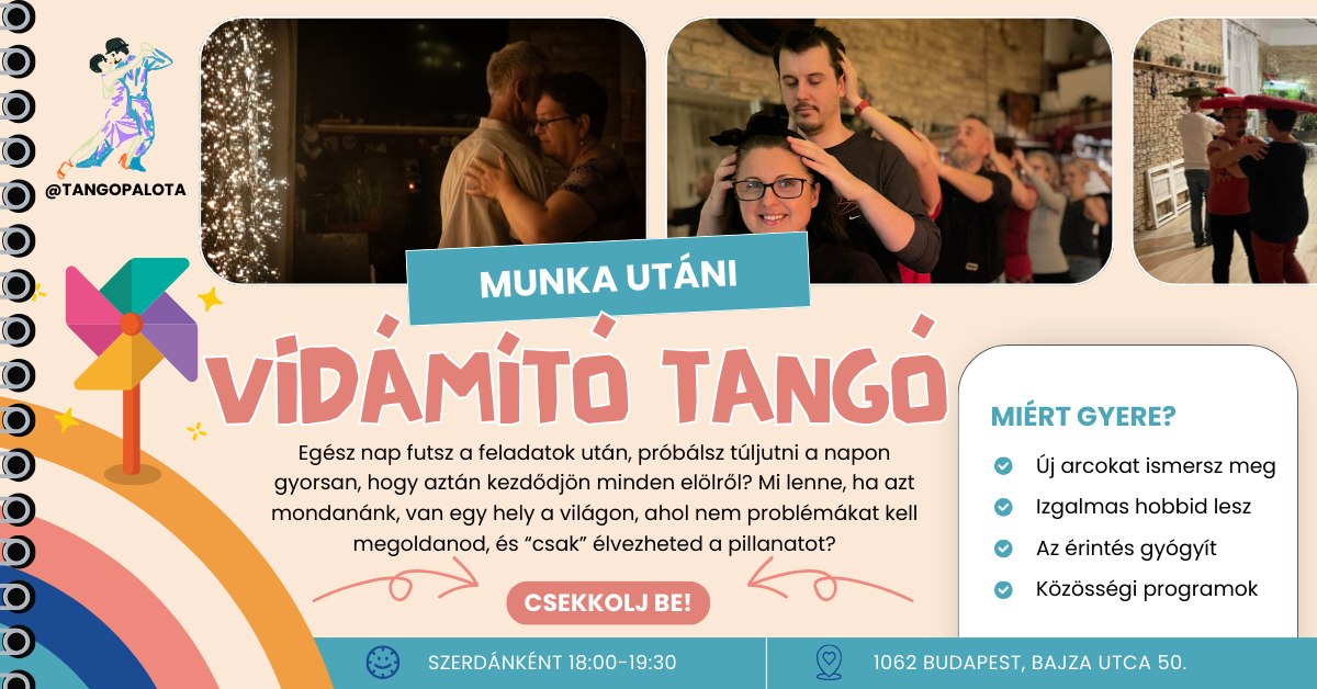 🪁Vidámító Tangó - kezdő argentin tangó tanfolyam - MOSOLYRA FEL! 🪄