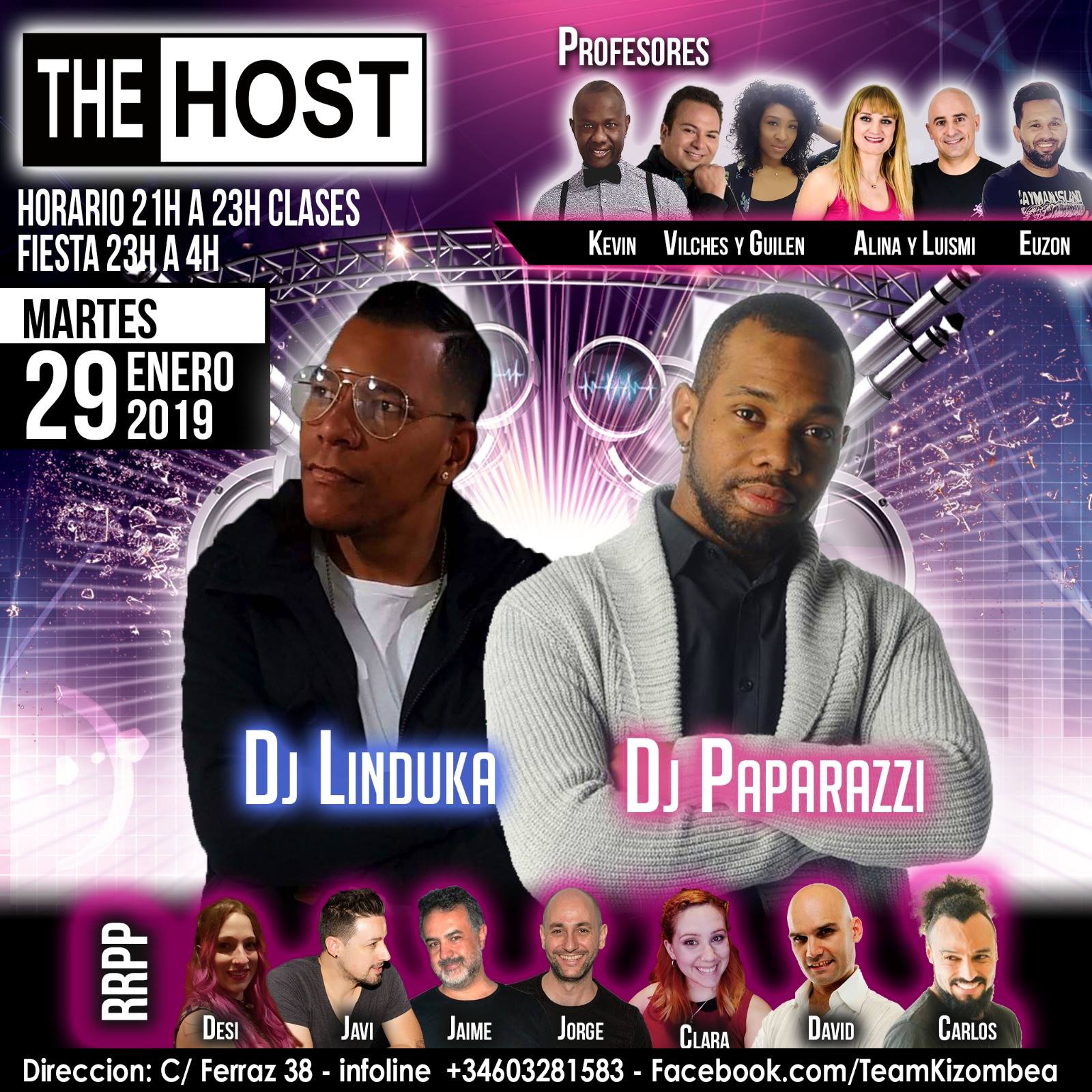 Martes 29 Enero, The Host Kizombaopen Musical