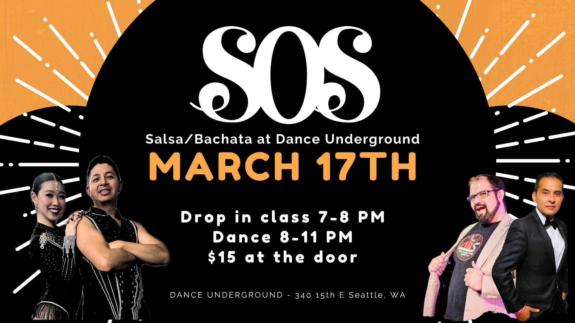 eSOeS - March 17th Salsa Bachata at Dance Underground