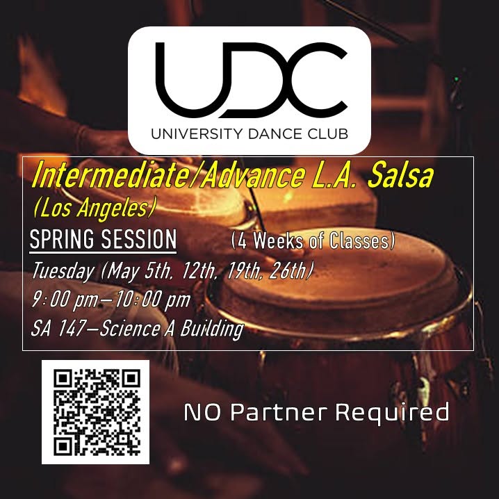 UDC Dance Classes: INTER ADV L.A. (Los Angeles) SALSA - SPRING SESSION