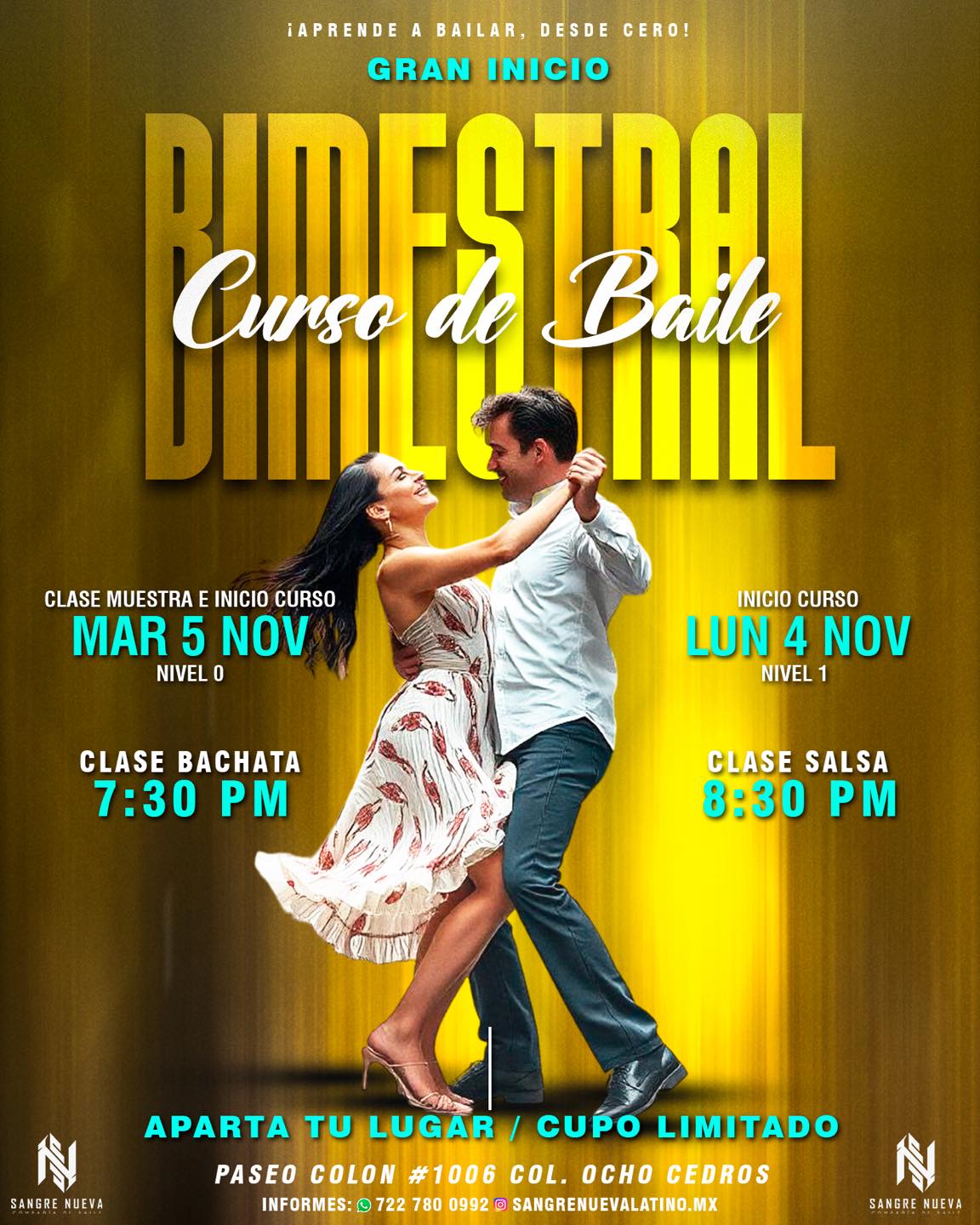 Gran clase muestra 5 de Noviembre 🕺💃