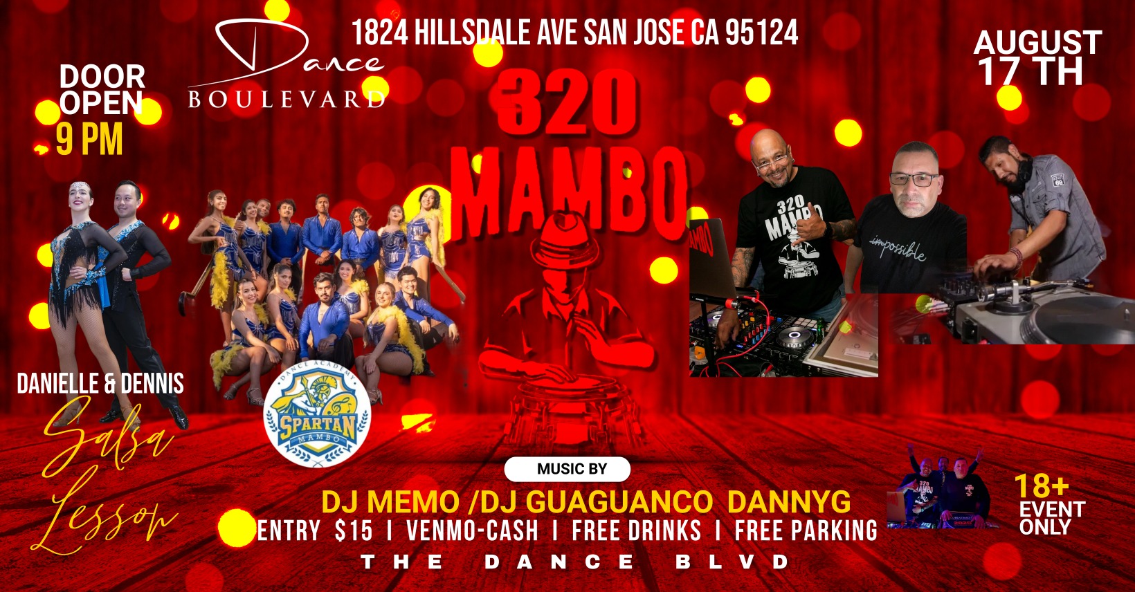 320 Mambo every 3rd Saturday of Month