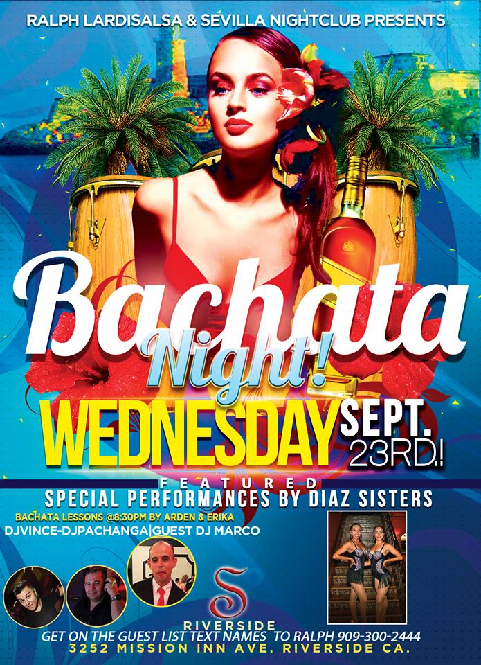 WEDNESDAY! BACHATA NIGHT @ SEVILLA RIVERSIDE