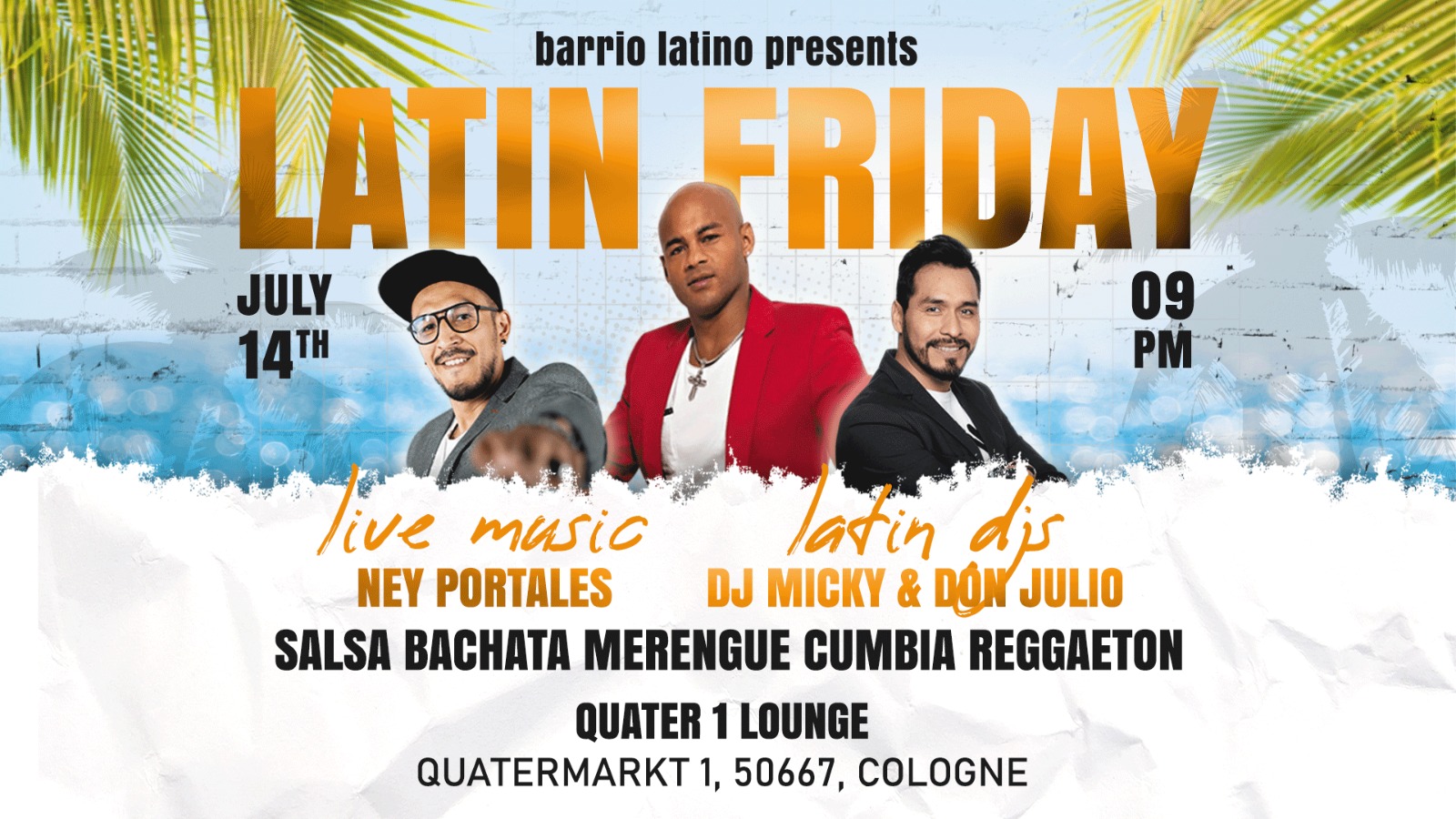 Latin Friday with Live Music - JULY Edition