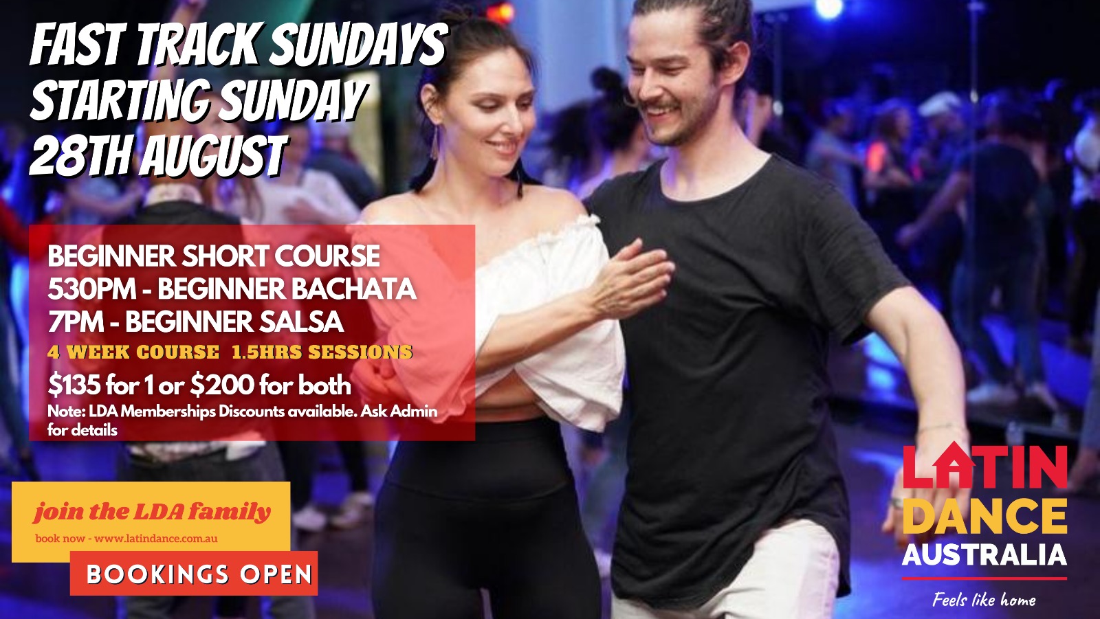 BEGINNERS SALSA & BACHATA SHORT COURSE