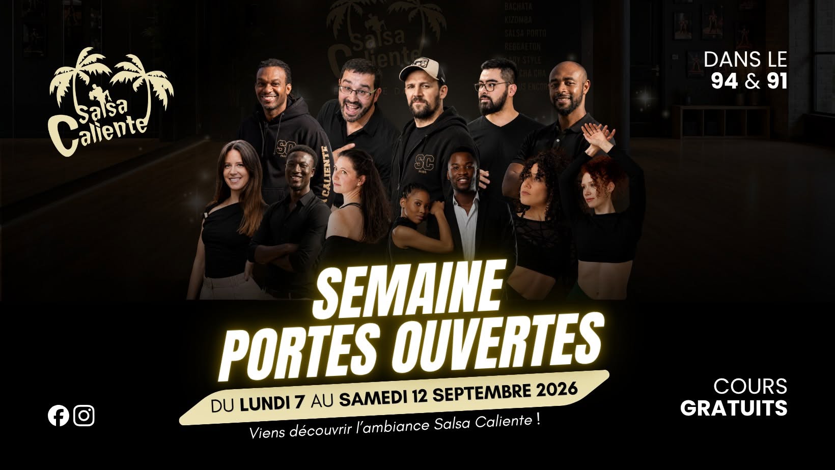Semaine Portes Ouvertes - du 7 au 12 septembre 💃😍
