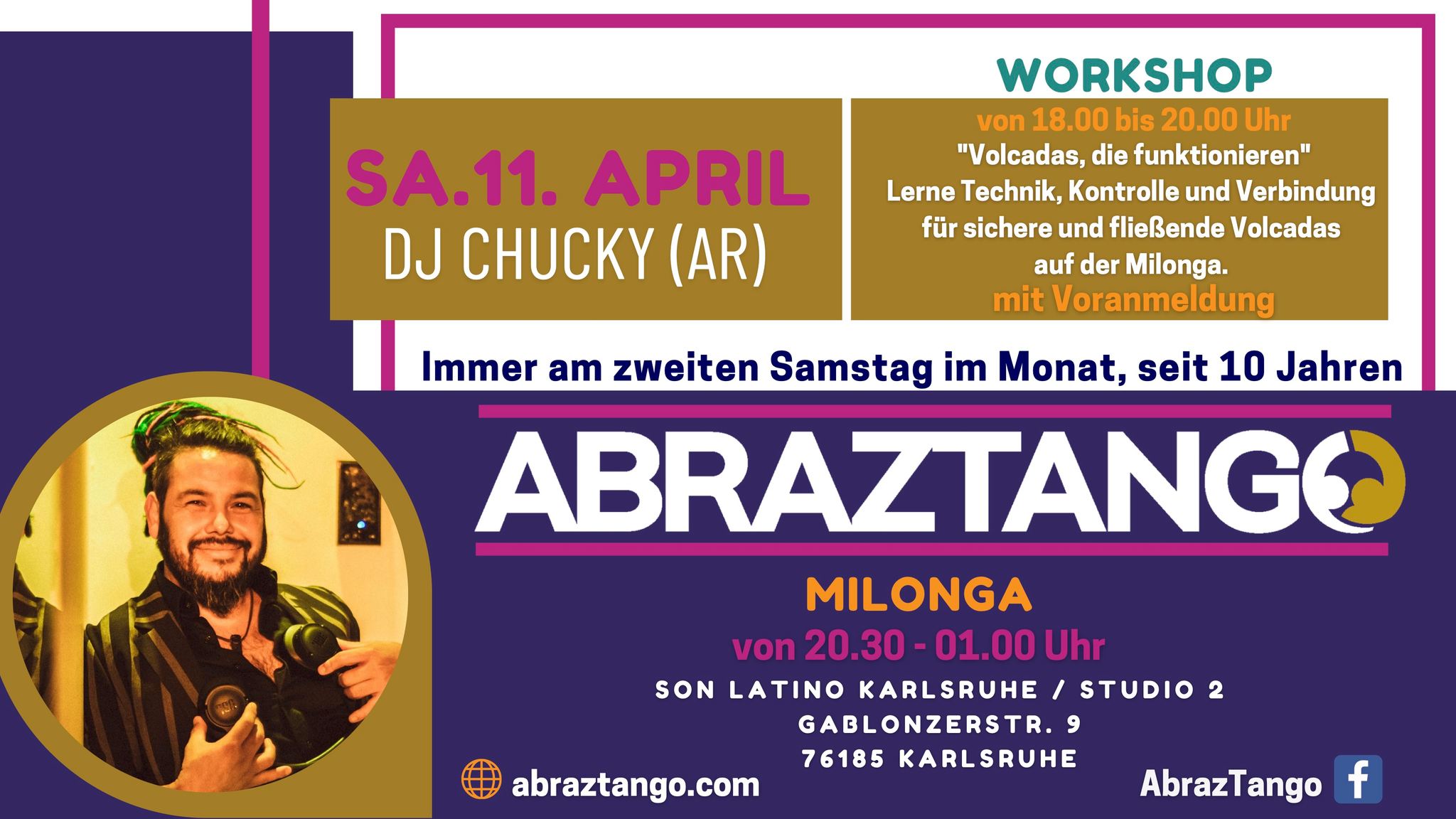 APRIL AbrazTango WORKSHOP + MILONGA