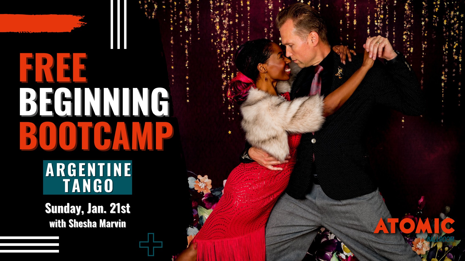 Free Beginning Argentine Tango Bootcamp - Atomic Ballroom!